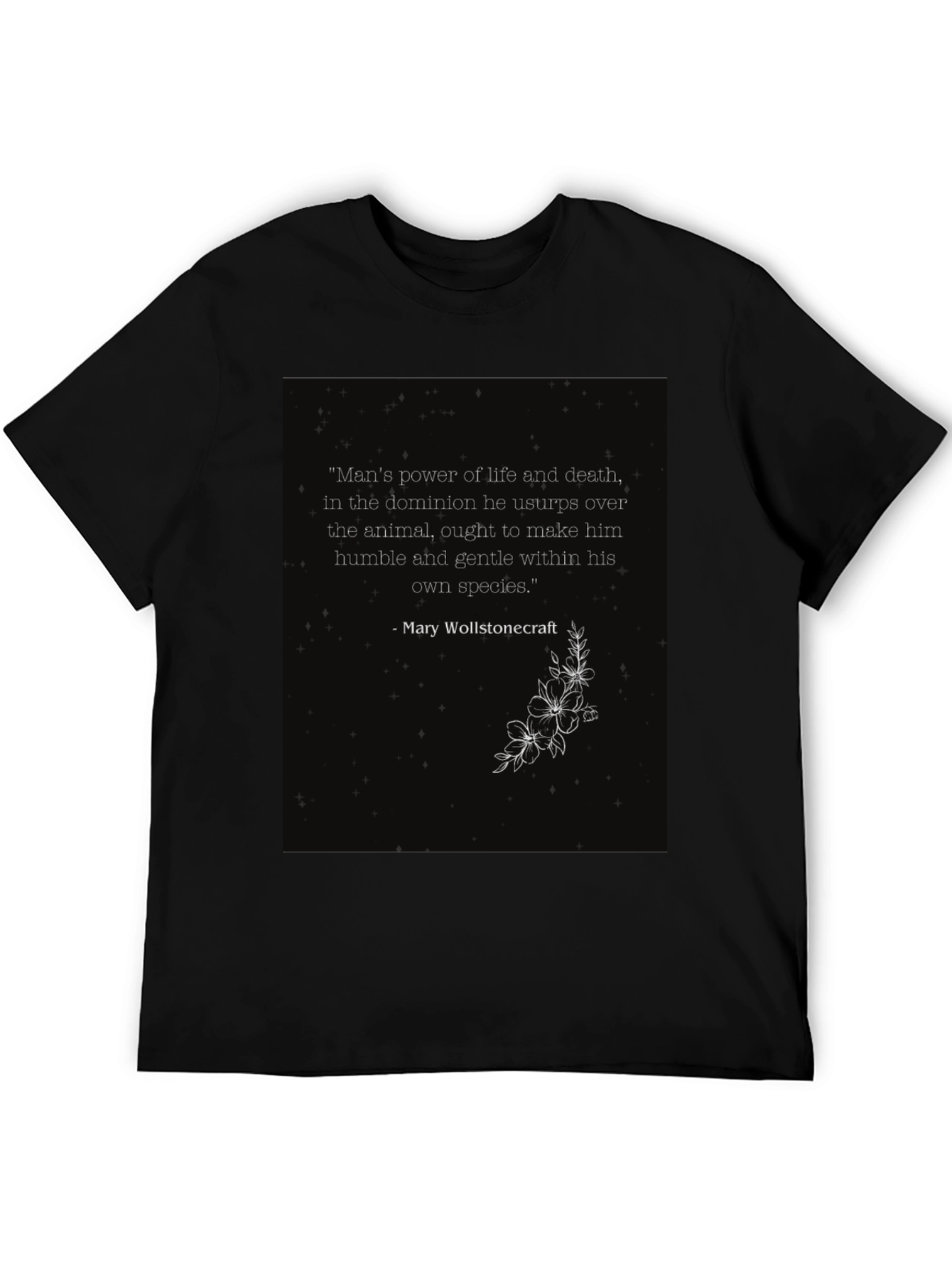 Philosophical Quote T-Shirt - Mans Power
