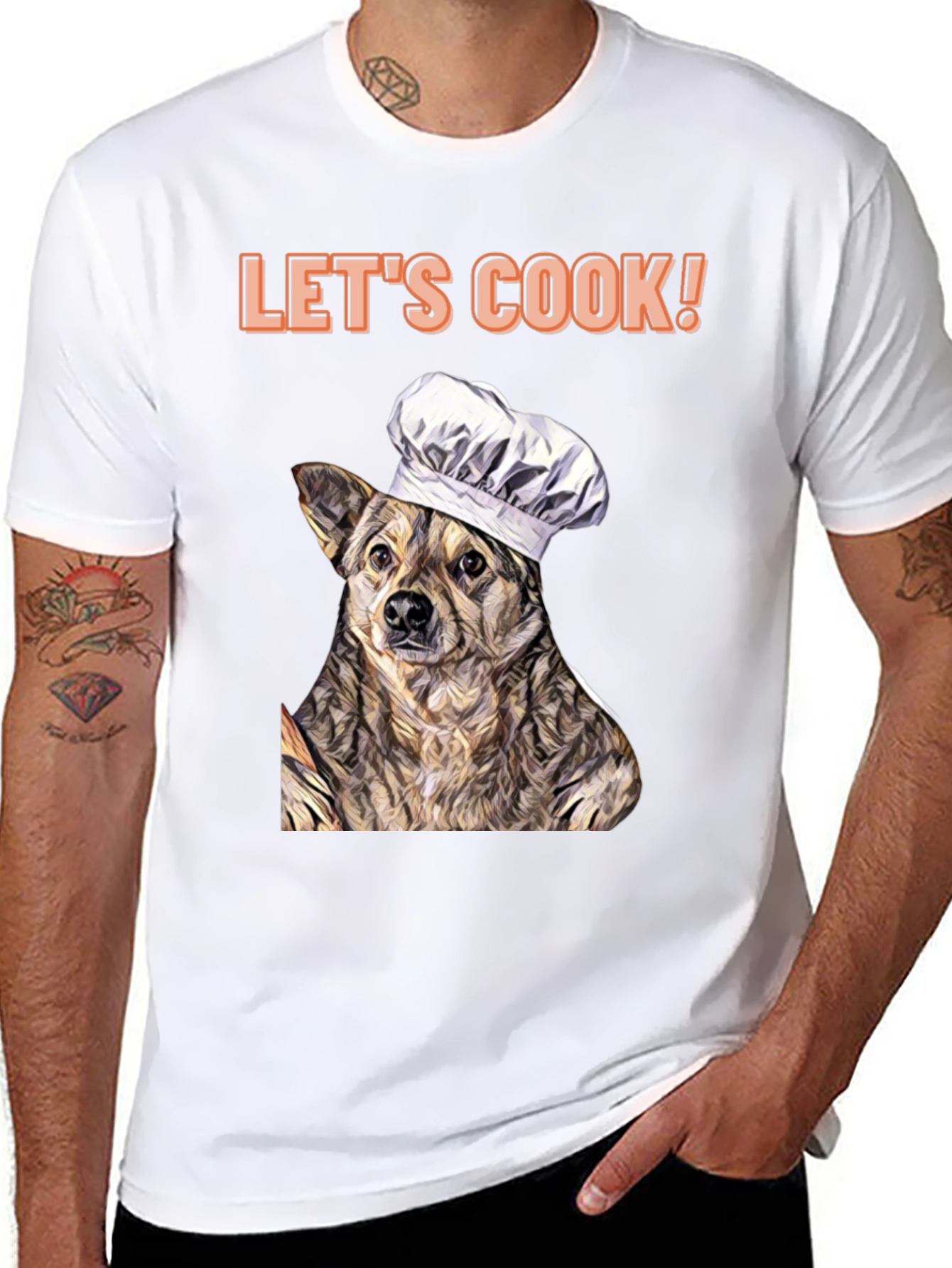 Dog Chef T-Shirt - Lets Cook!