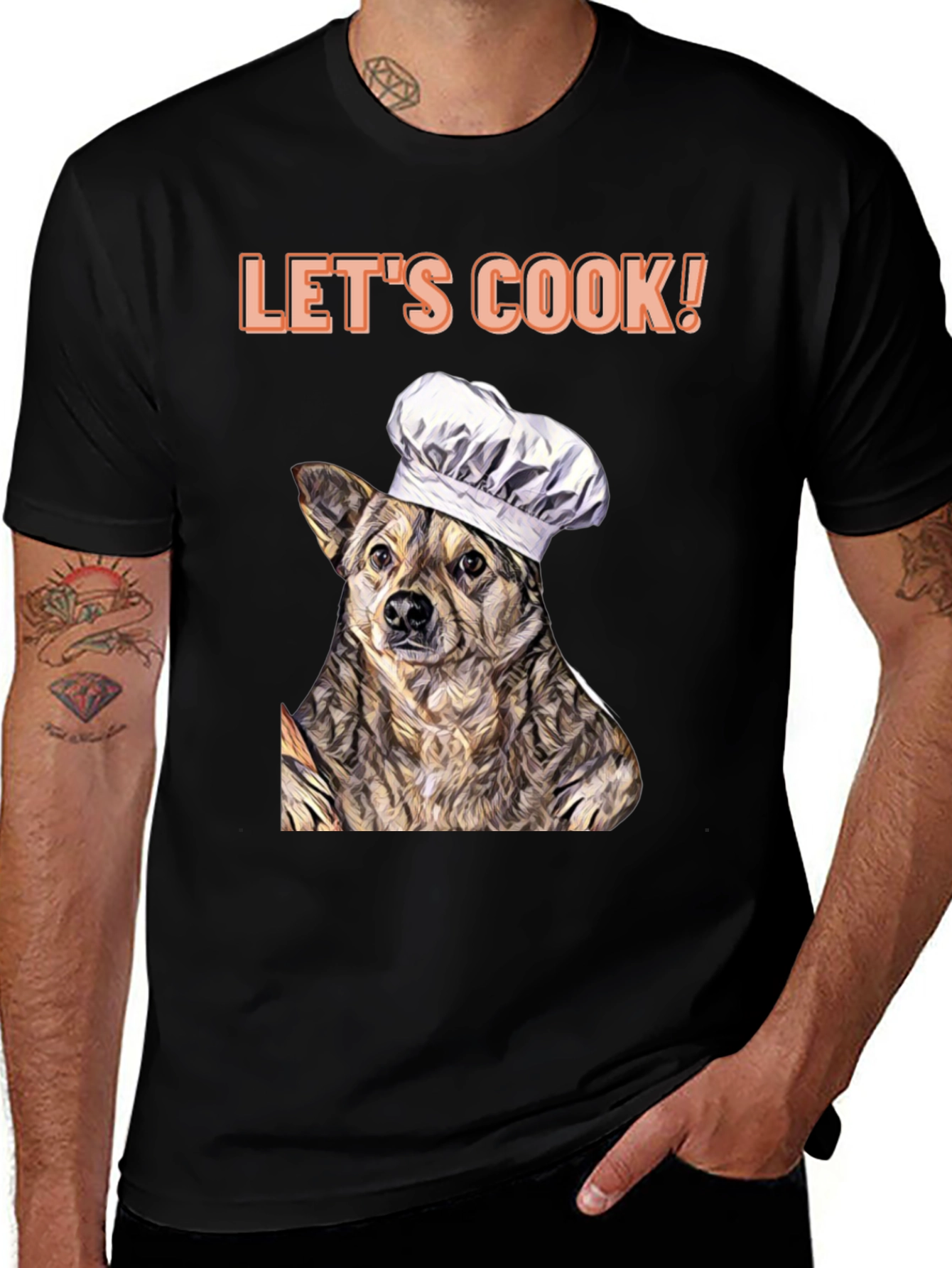 Dog Chef T-Shirt - Lets Cook!