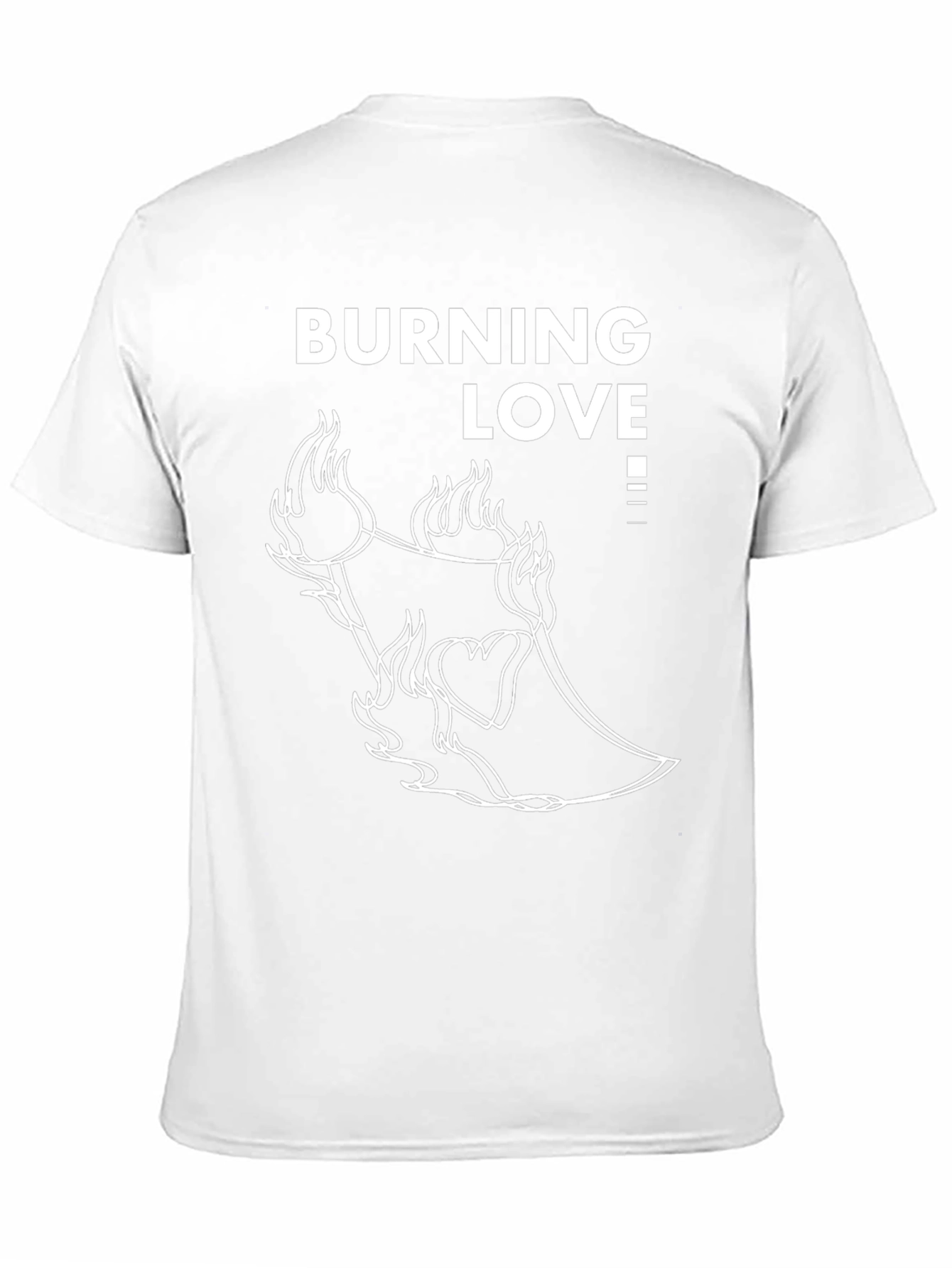 Burning Love Graphic Tee - Black T-Shirt