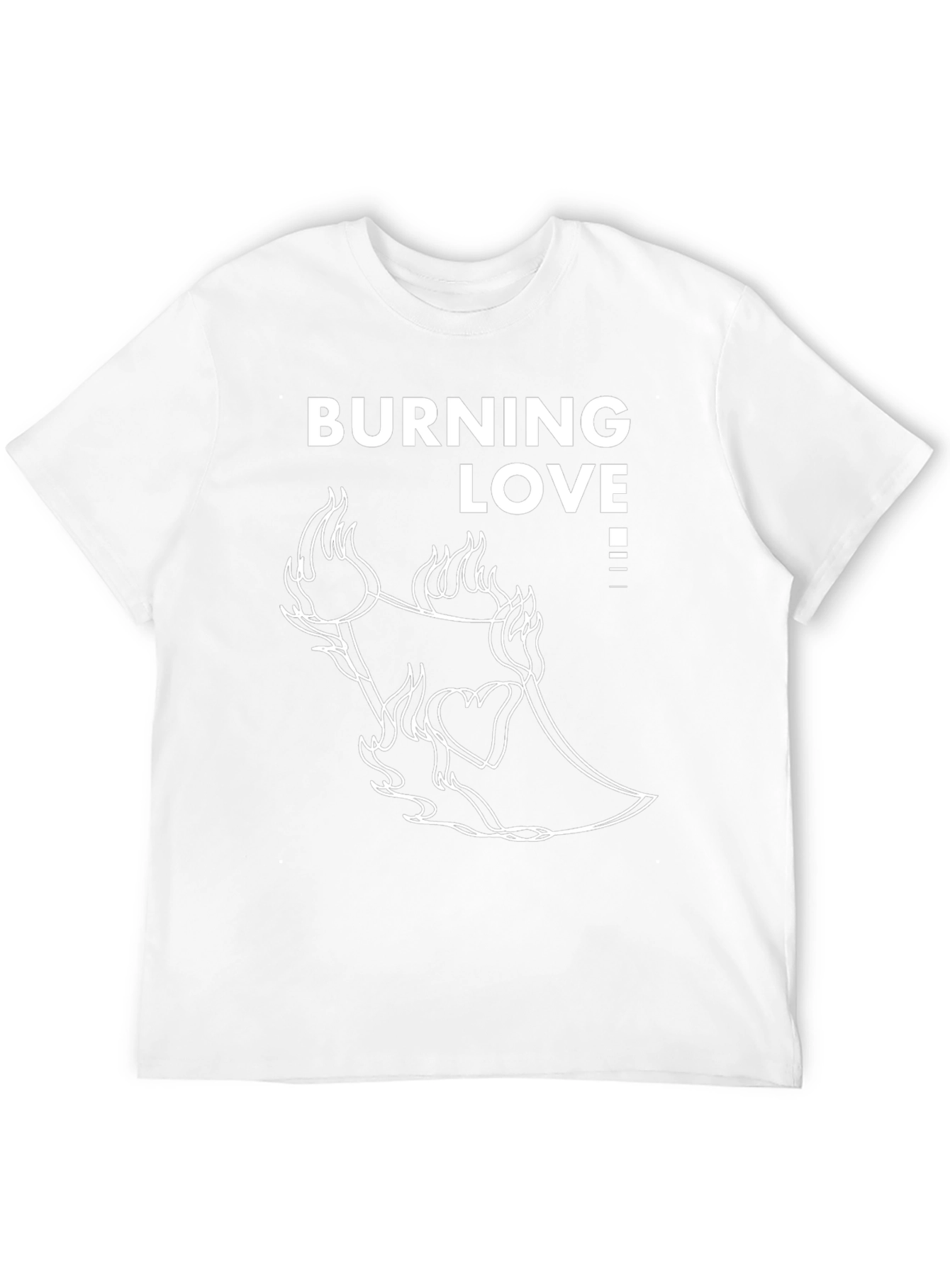 Burning Love Graphic Tee - Black T-Shirt