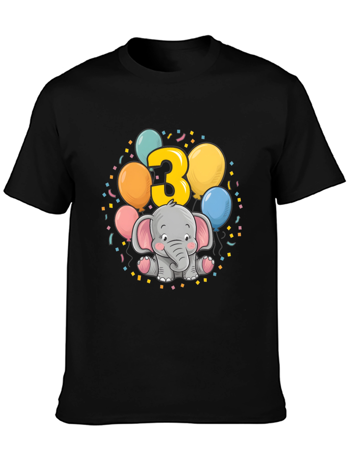Cute 3rd Birthday Elephant T-Shirt