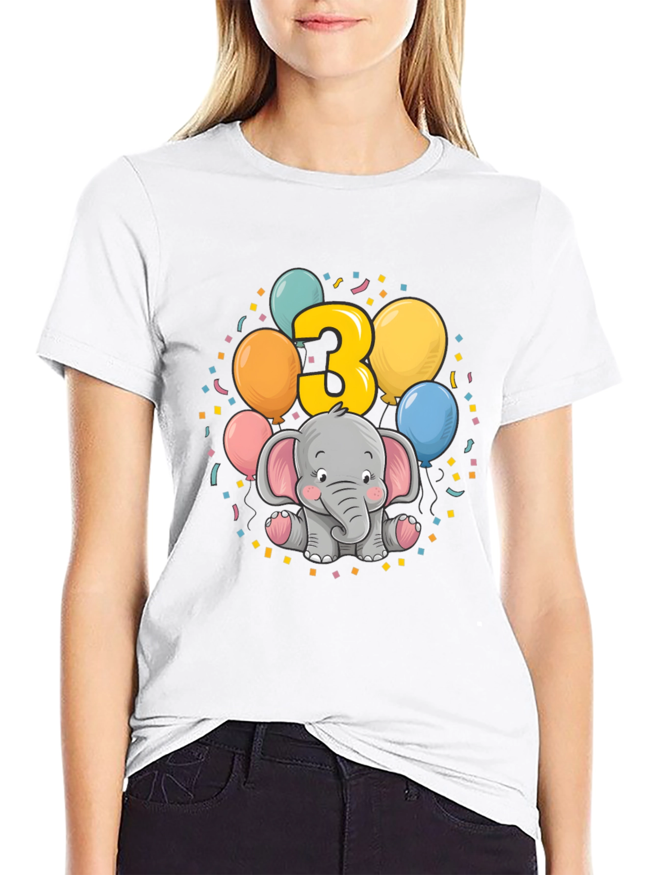 Cute 3rd Birthday Elephant T-Shirt