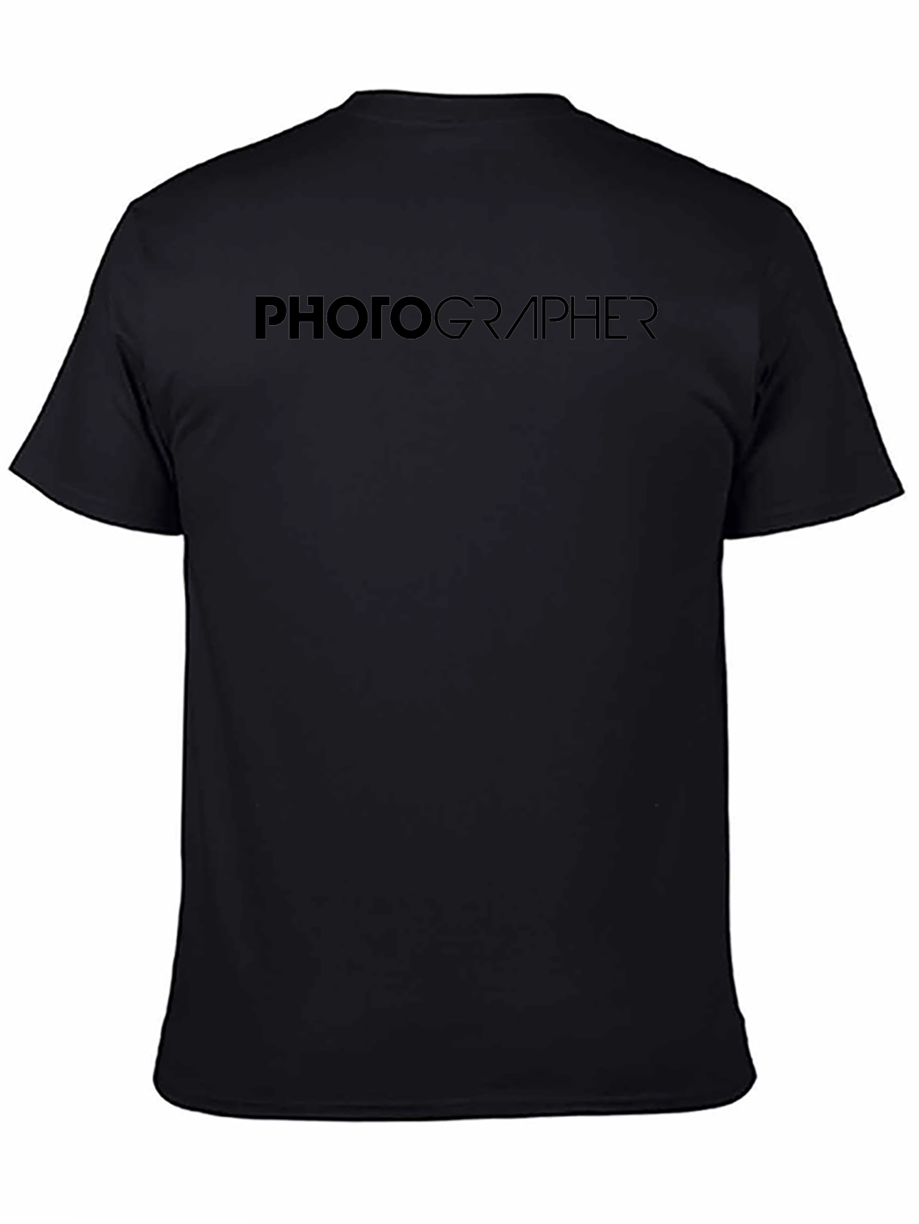 Photographer Graphic Tee - Classic Black Crew Neck