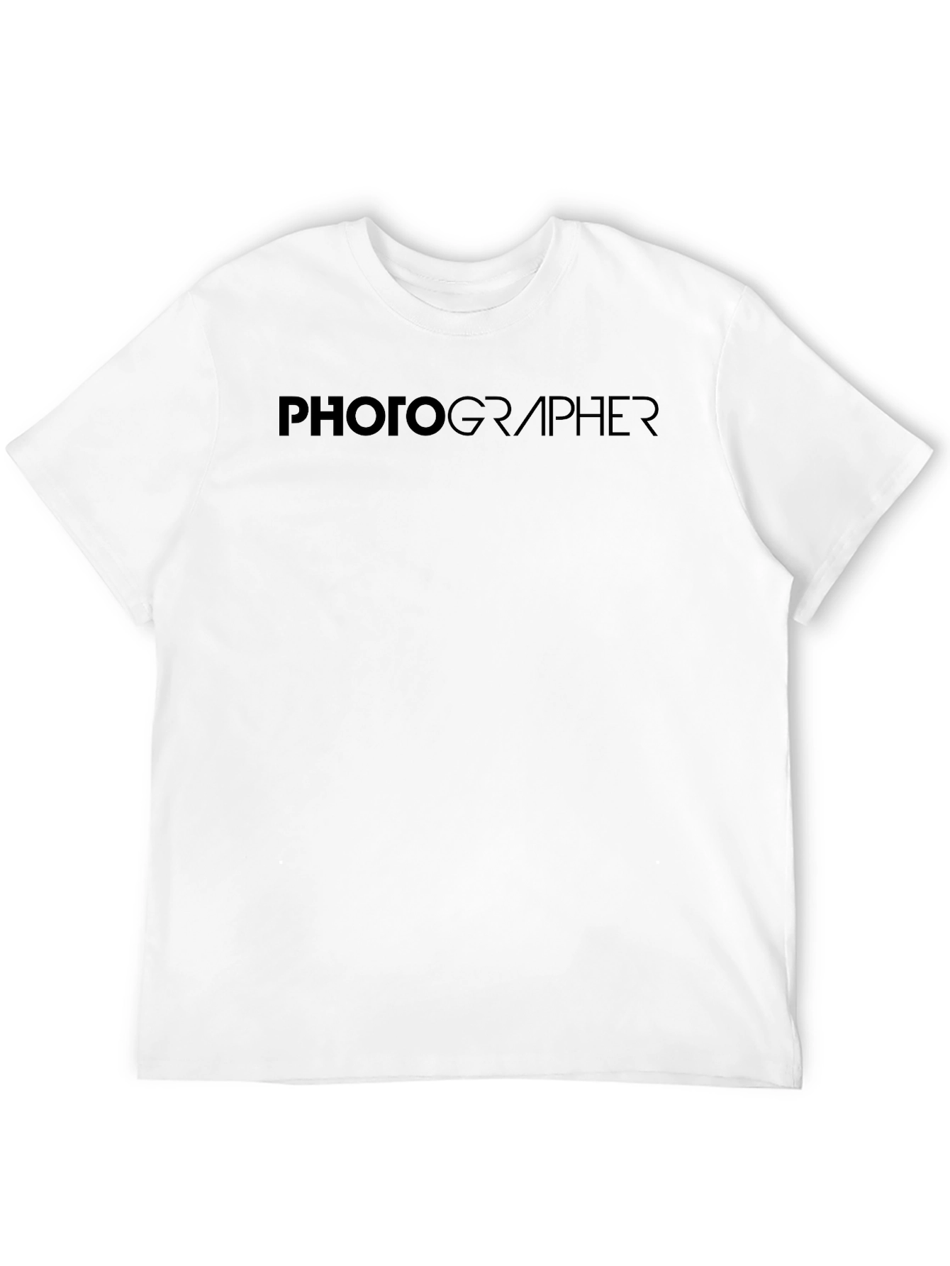 Photographer Graphic Tee - Classic Black Crew Neck