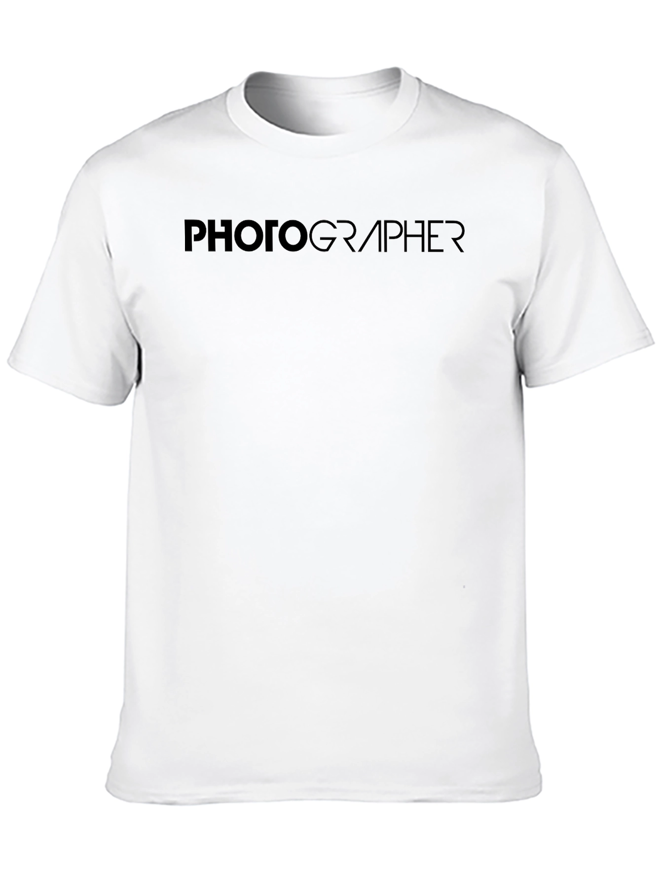 Photographer Graphic Tee - Classic Black Crew Neck