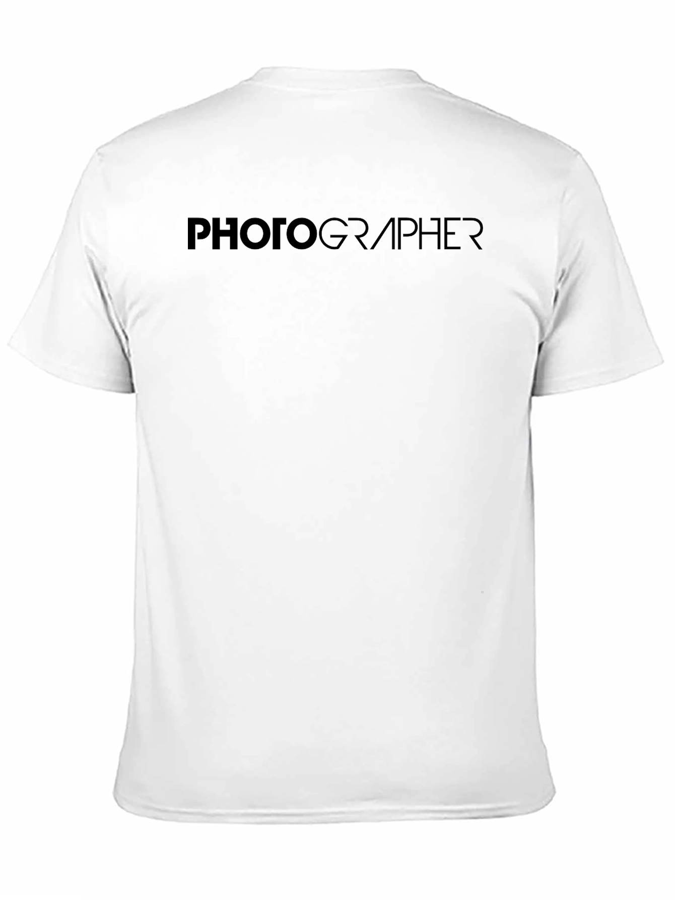 Photographer Graphic Tee - Classic Black Crew Neck