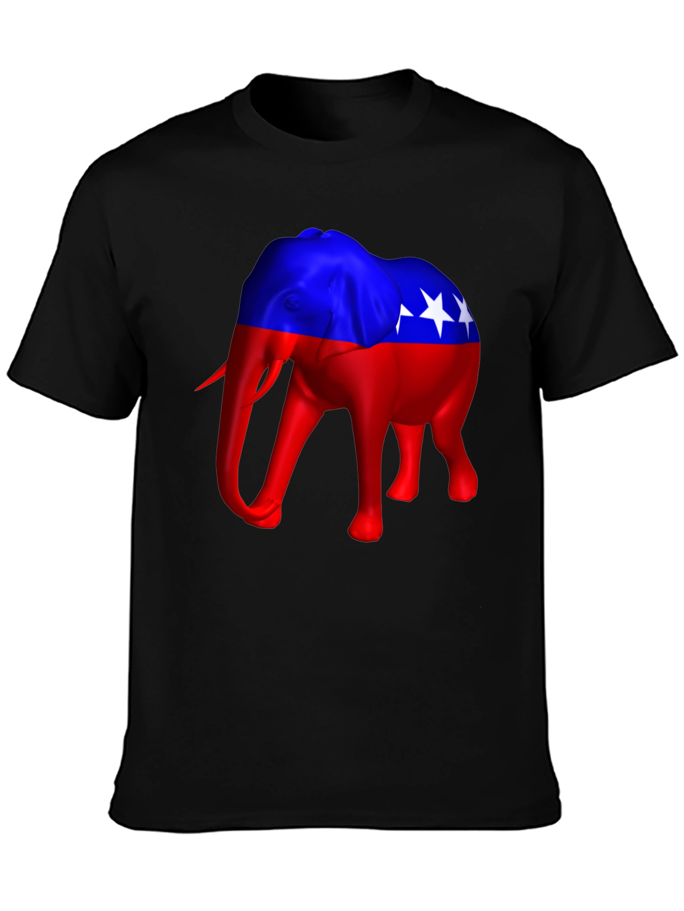 Elephant Political USA Flag T-Shirt