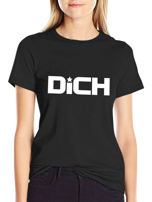 Dich Star Graphic Black T-Shirt - Stylish Casual Wear