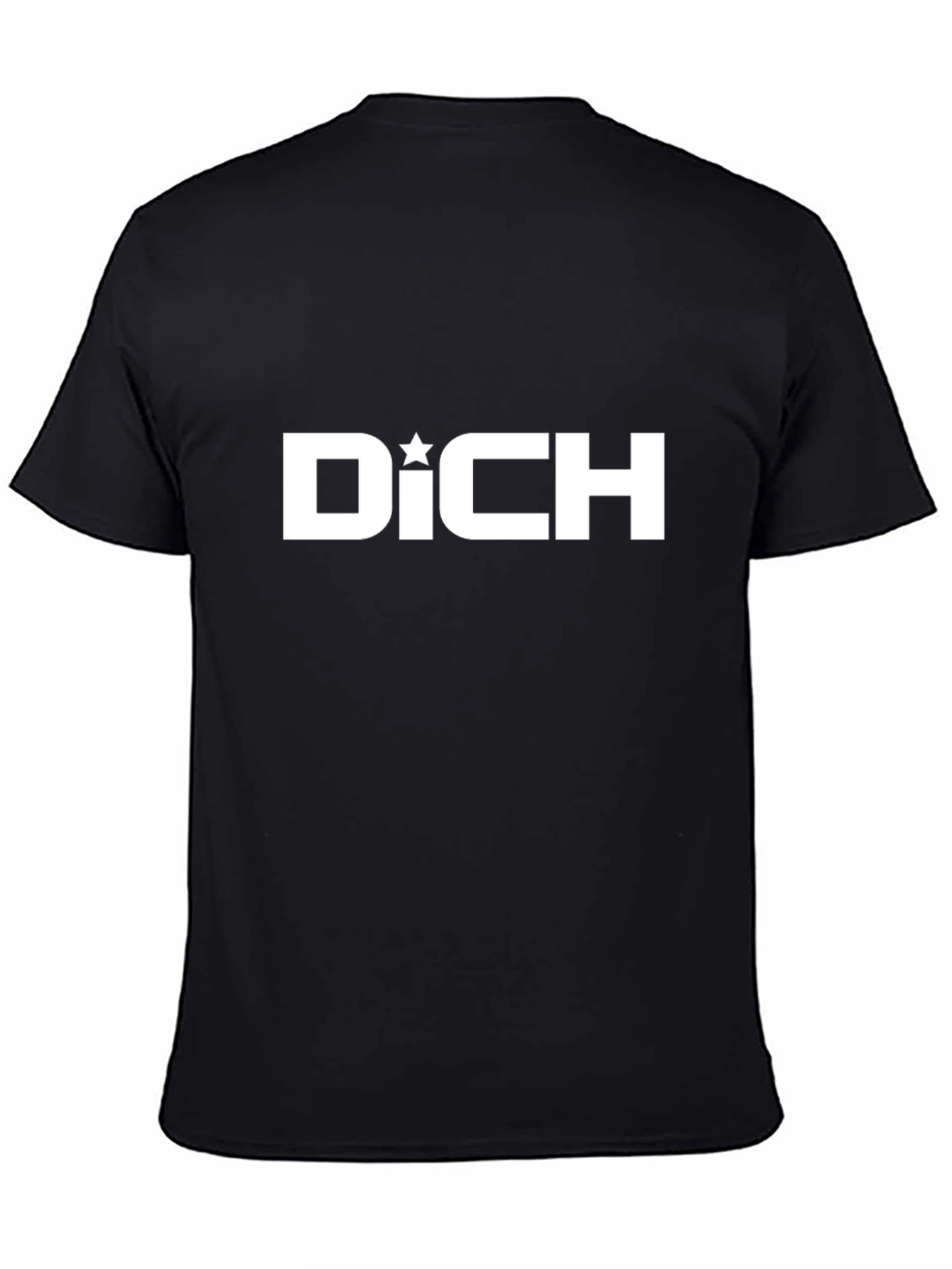 Dich Star Graphic Black T-Shirt - Stylish Casual Wear
