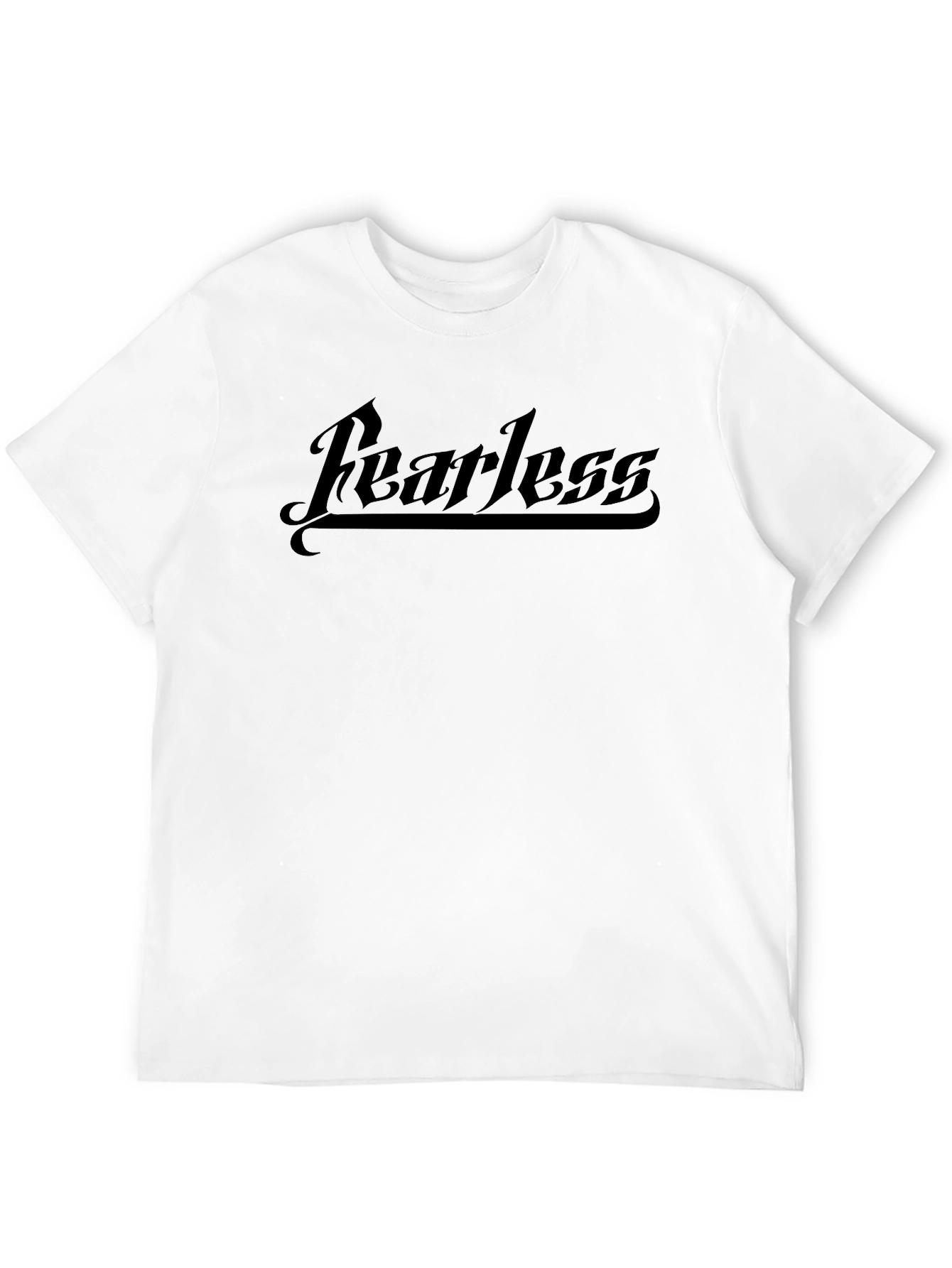 Fearless Graphic T-Shirt - Black Crew Neck Tee