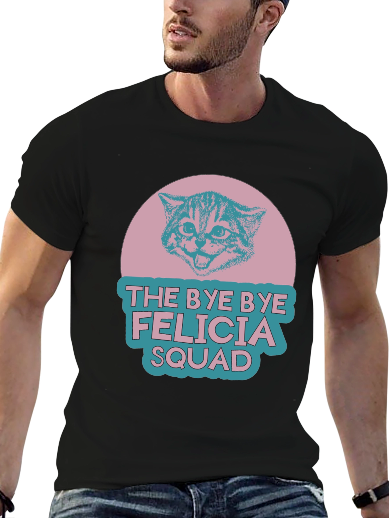 Bye Bye Felicia Squad Cat Graphic T-Shirt
