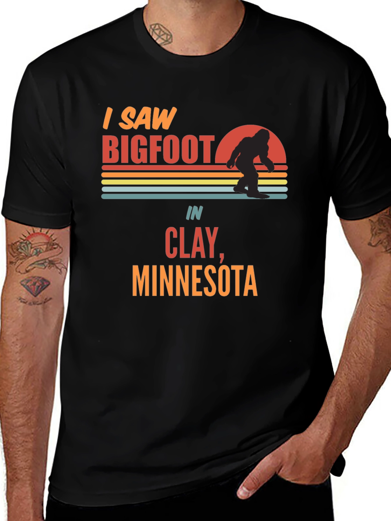 Bigfoot Clay Minnesota Novelty T-Shirt