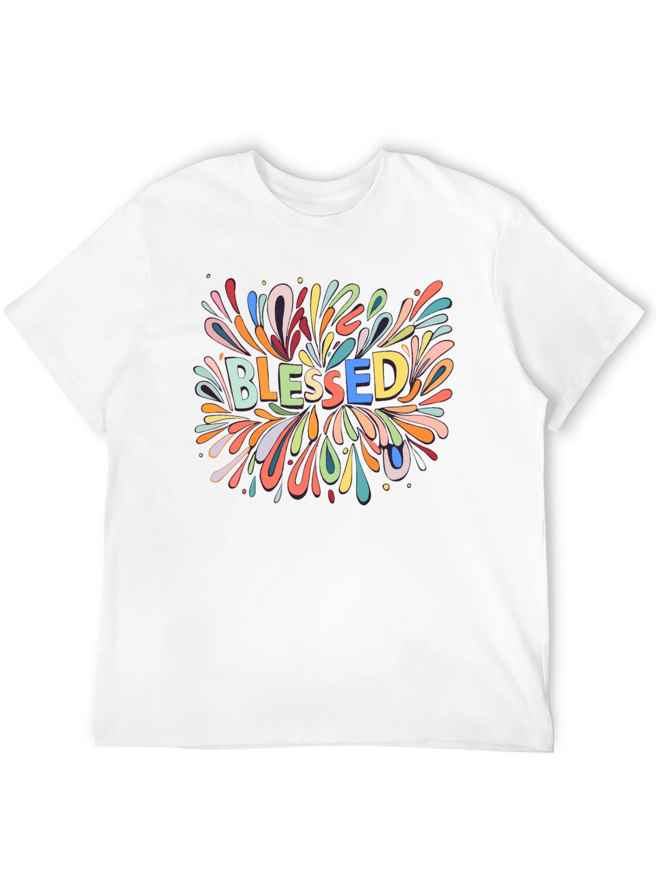 Blessed Colorful Graphic Tee