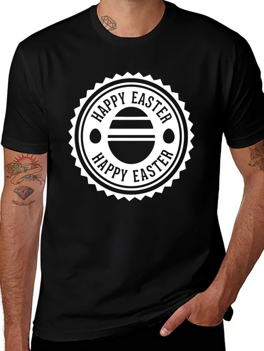 Happy Easter Graphic Tee - Black Unisex T-Shirt