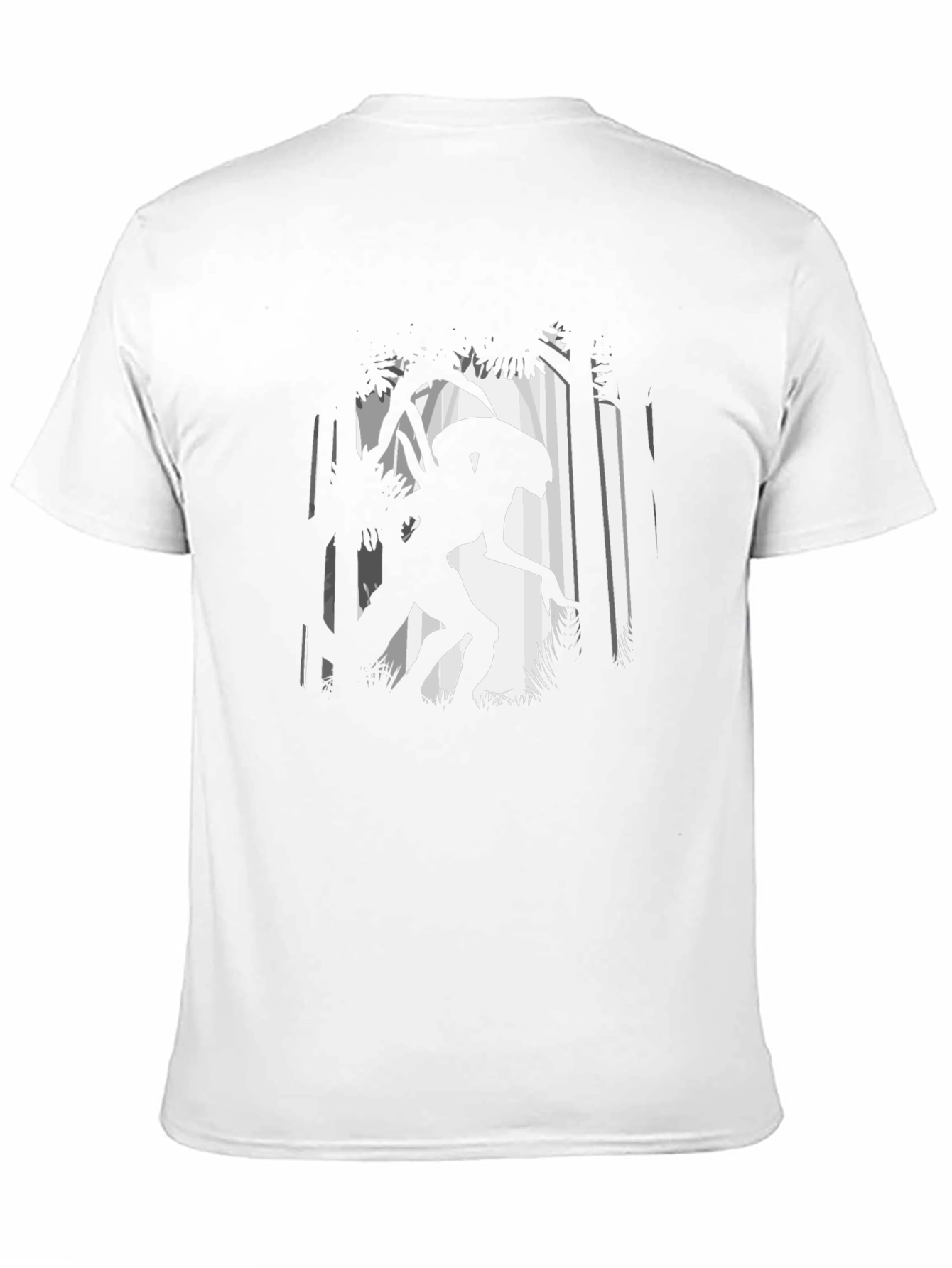 Alien in Forest Graphic Print T-Shirt