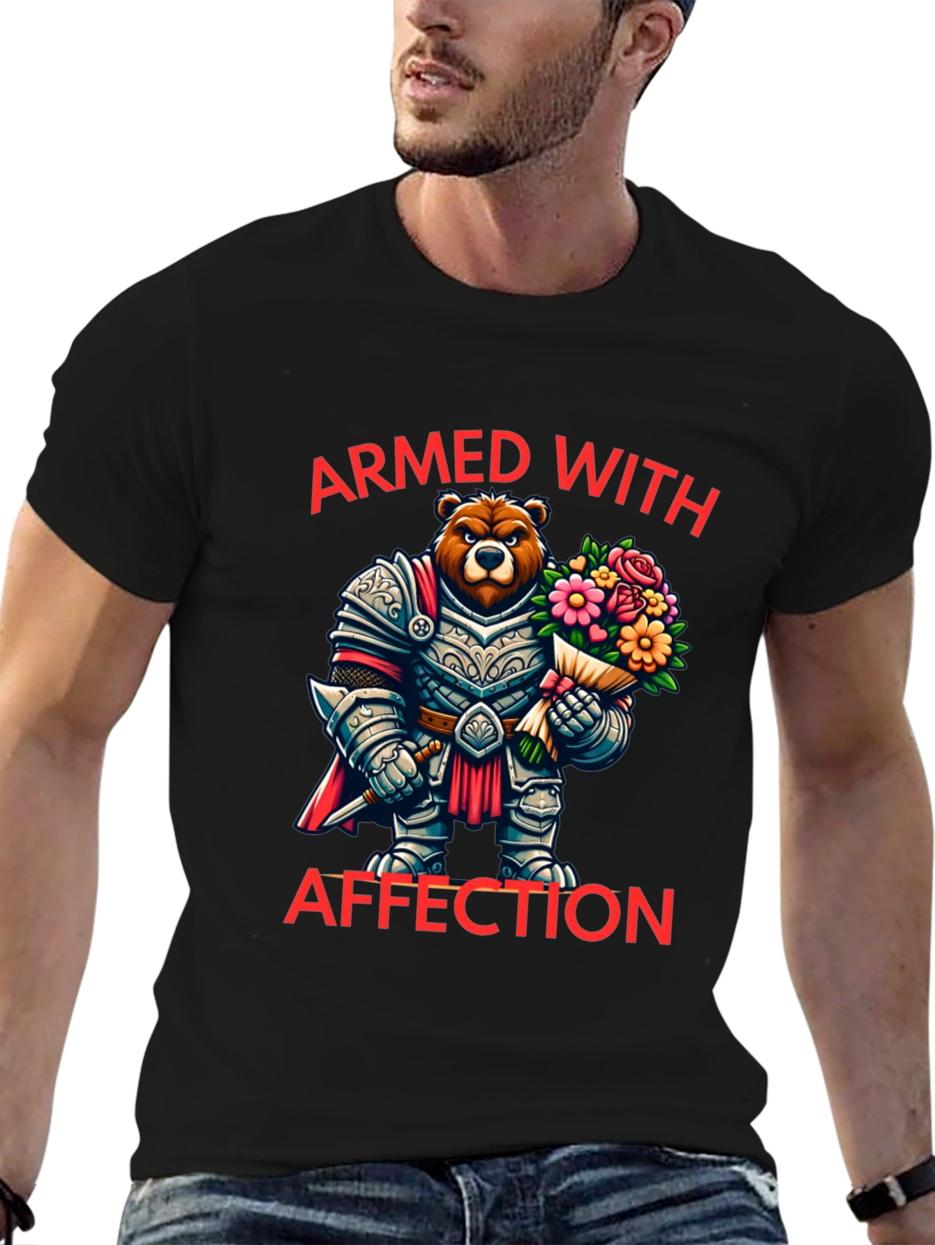 Armed With Affection Bear T-Shirt
