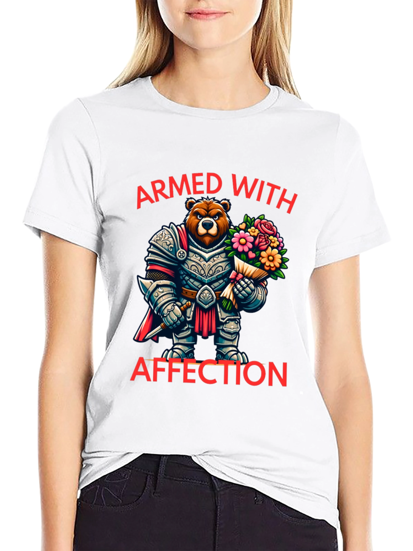 Armed With Affection Bear T-Shirt