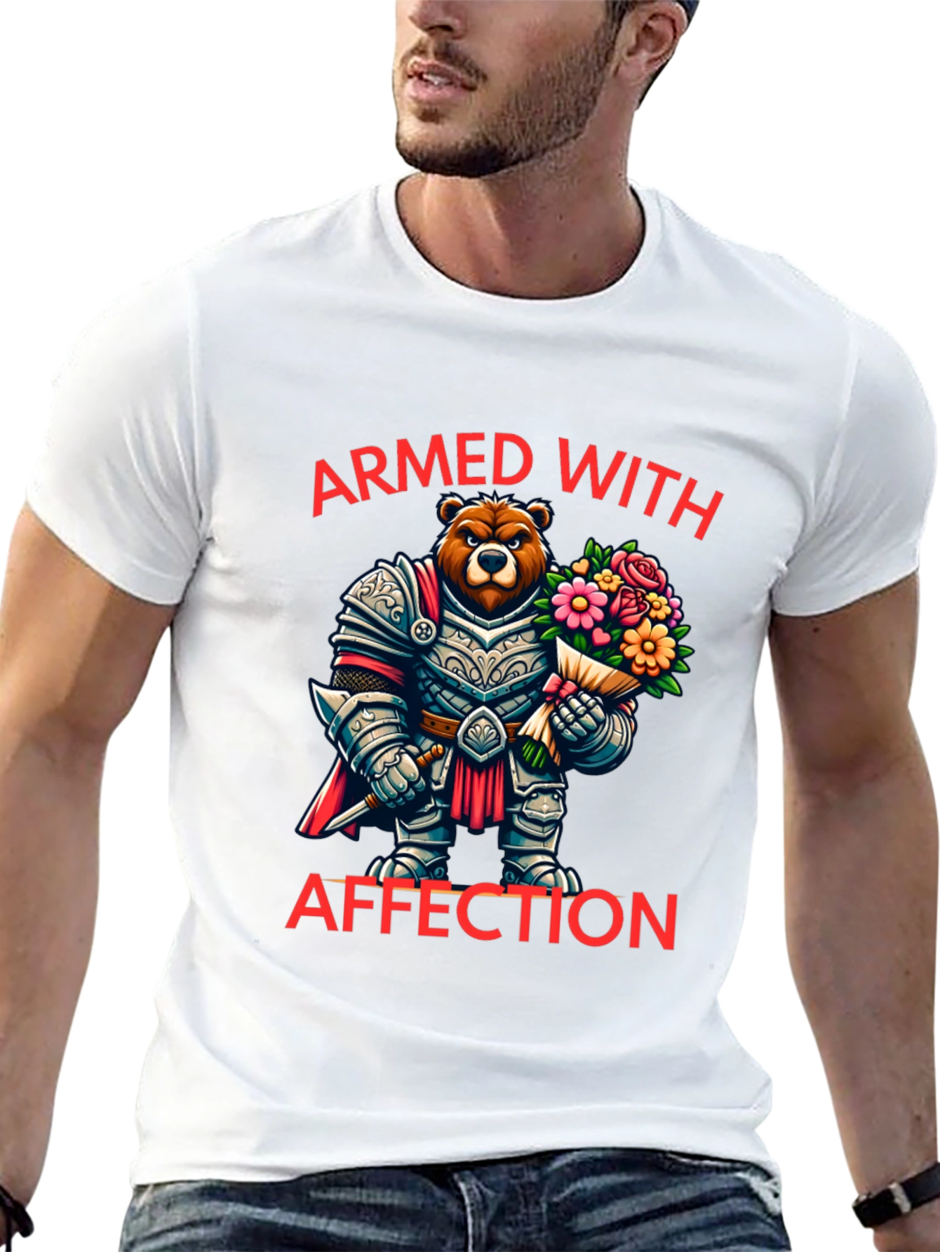 Armed With Affection Bear T-Shirt