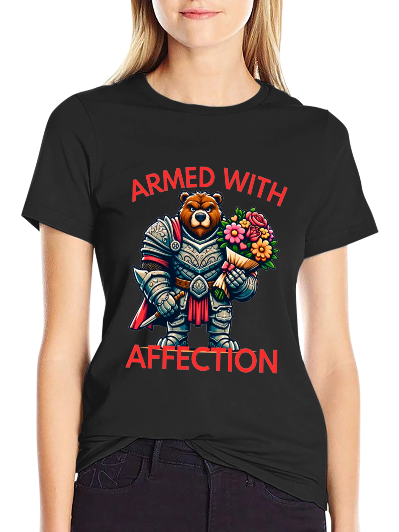 Armed With Affection Bear T-Shirt