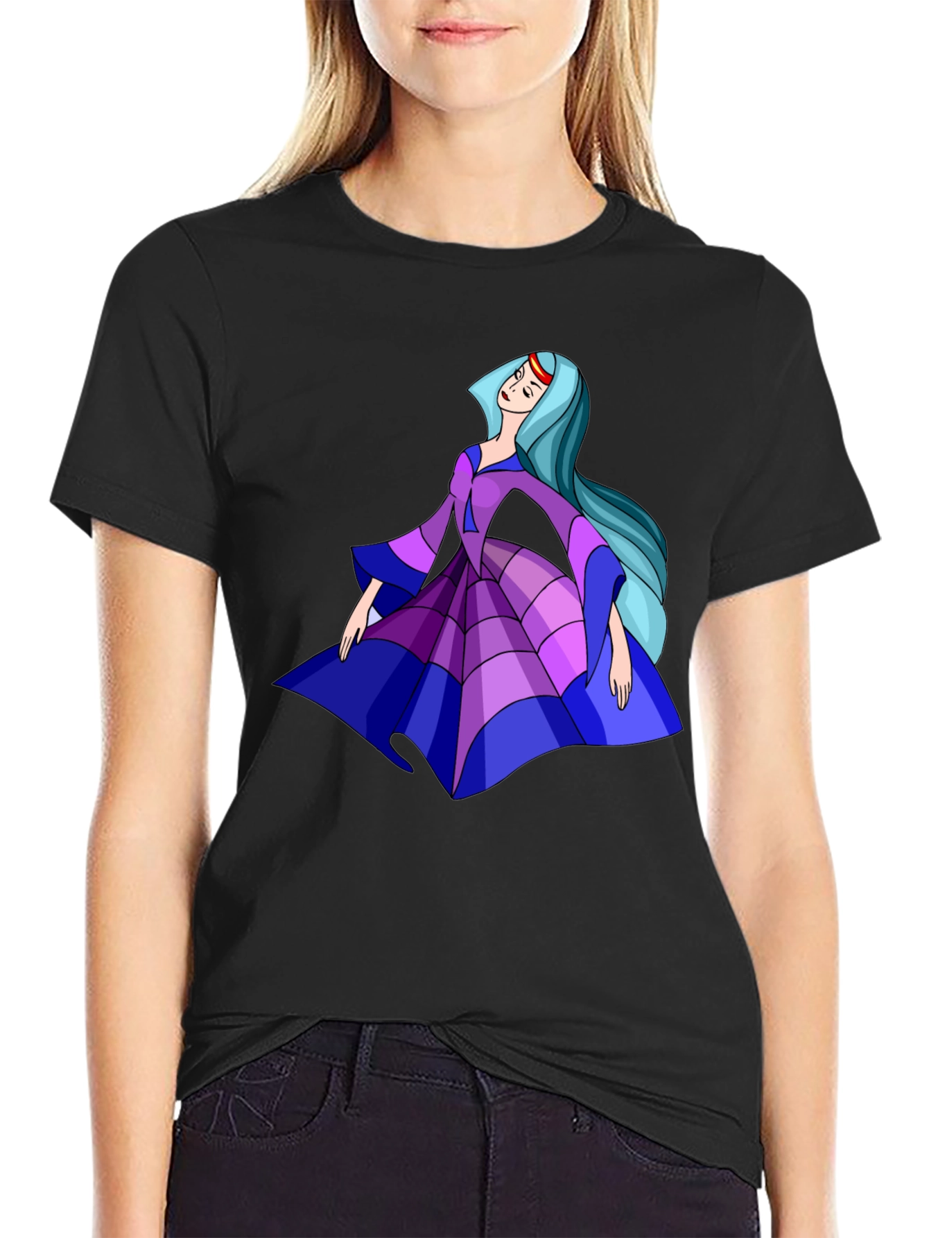 Mystical Princess Black T-Shirt