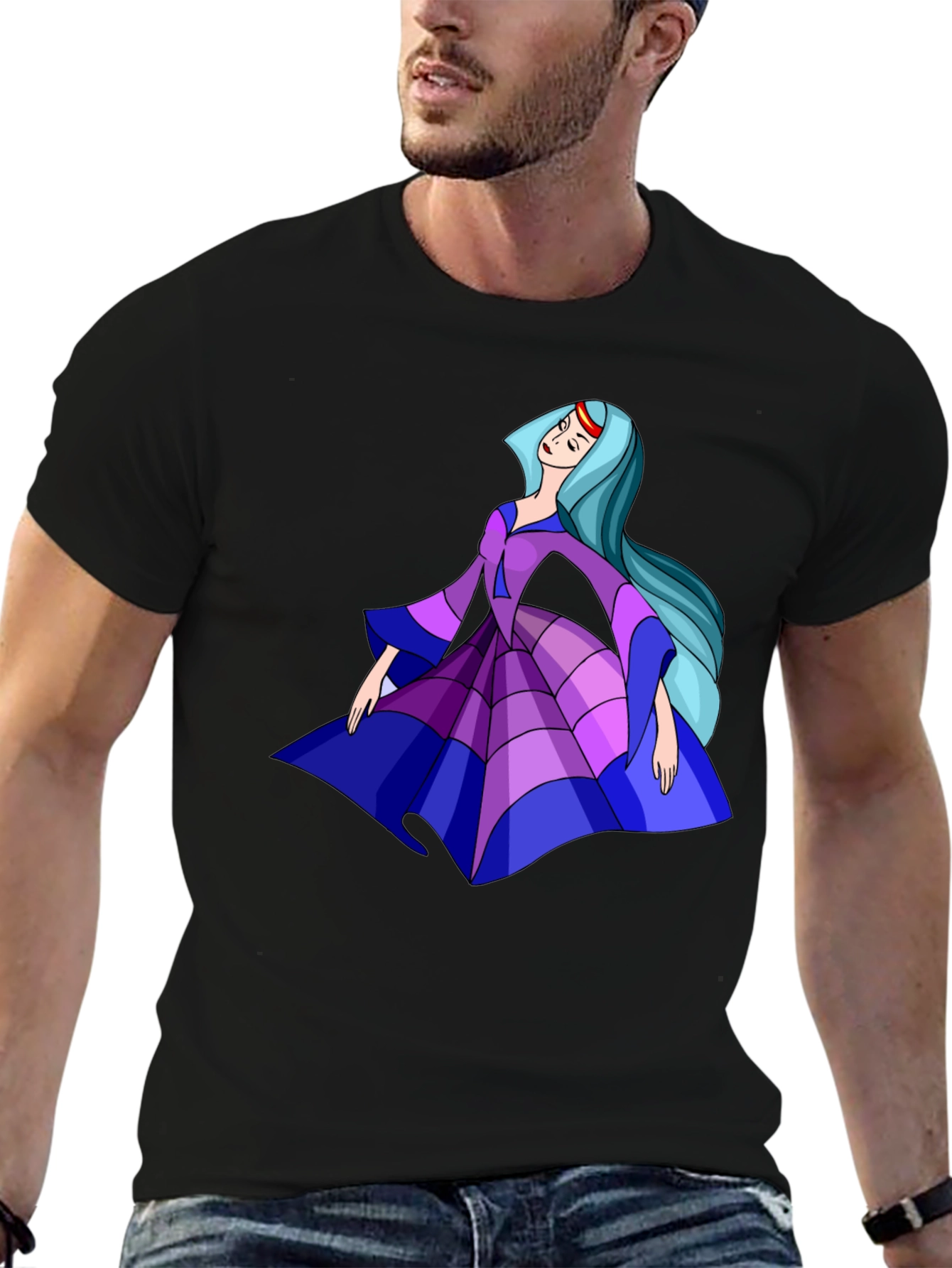 Mystical Princess Black T-Shirt