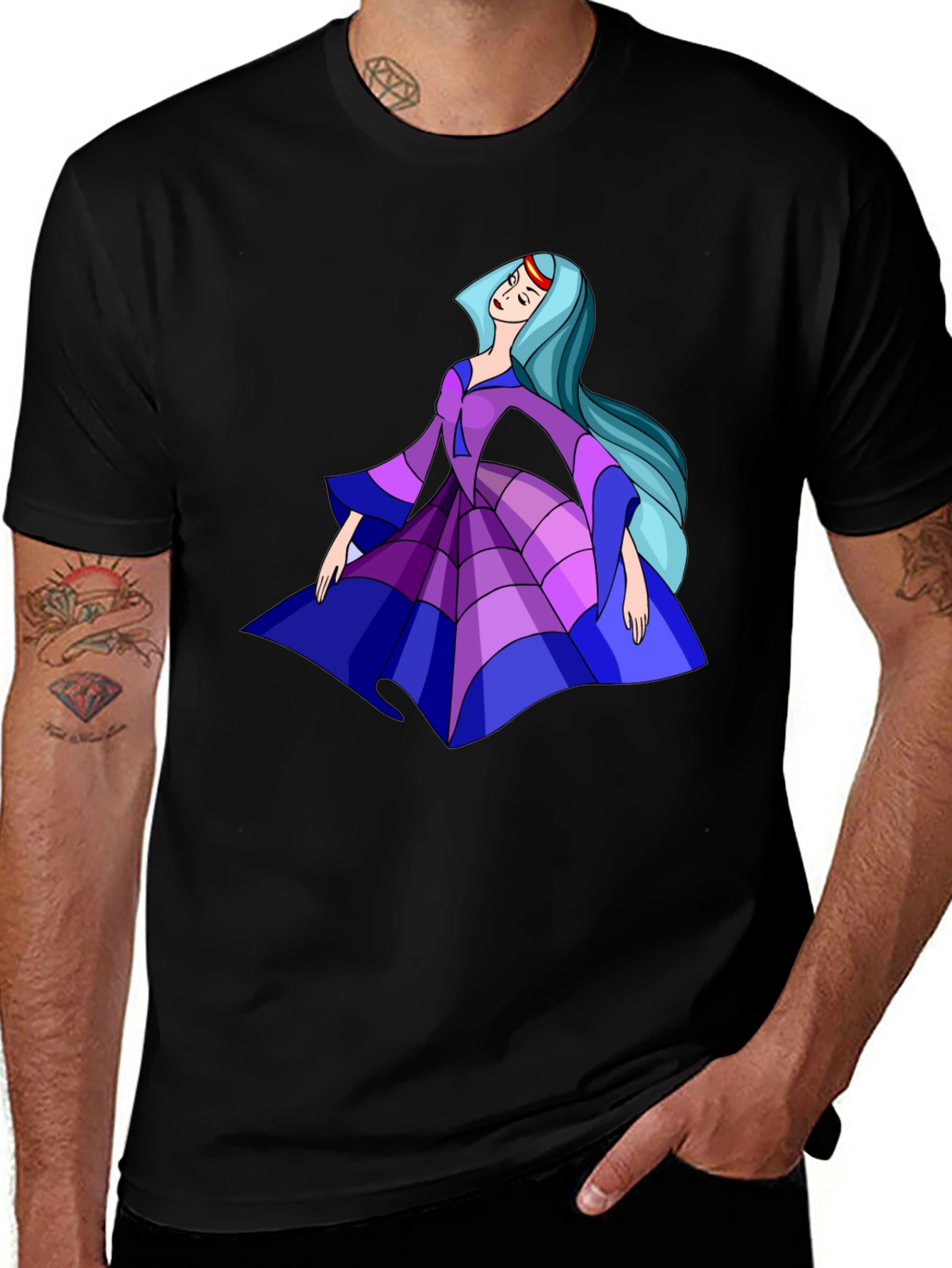 Mystical Princess Black T-Shirt
