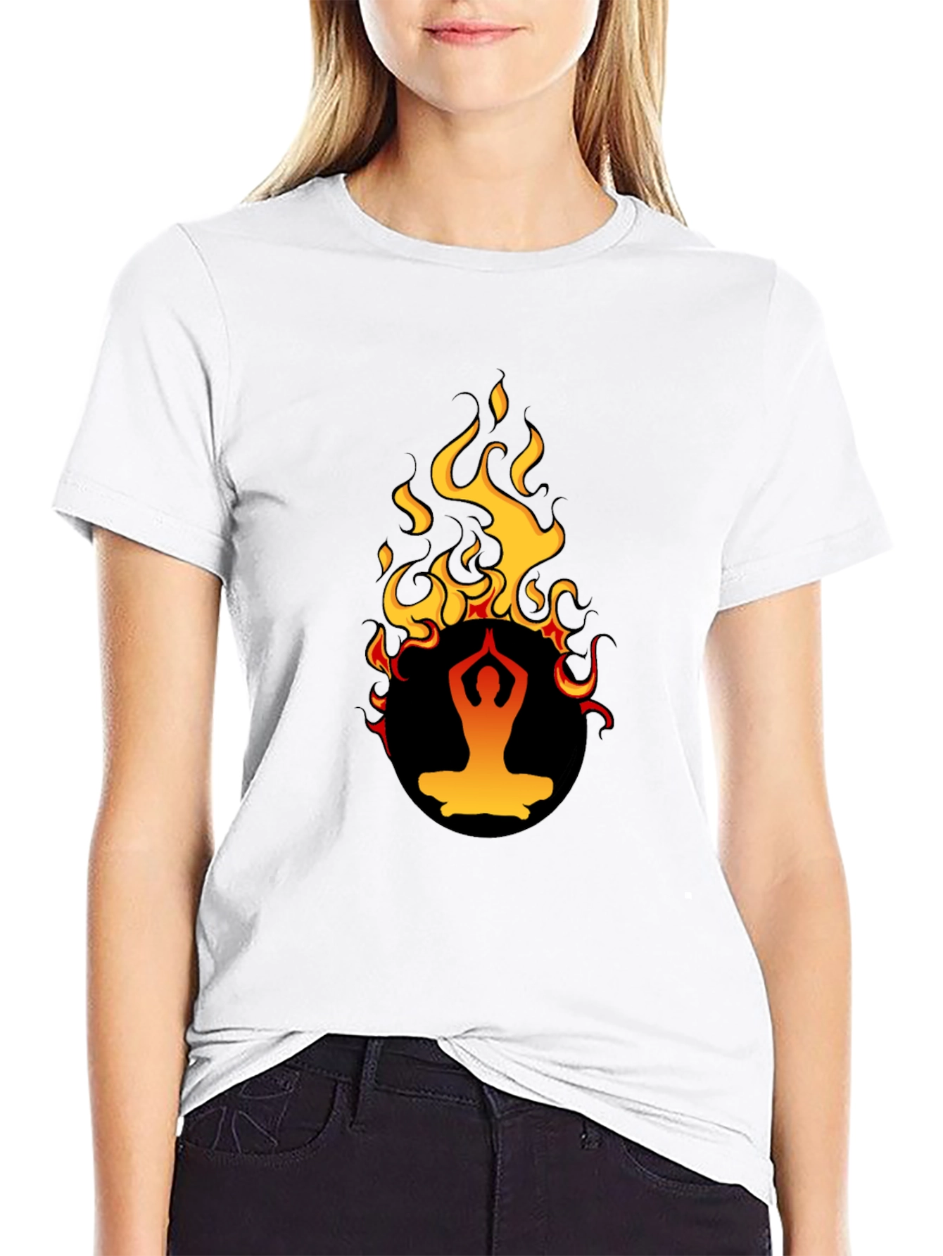 Yoga Flame T-Shirt - Spiritual Design