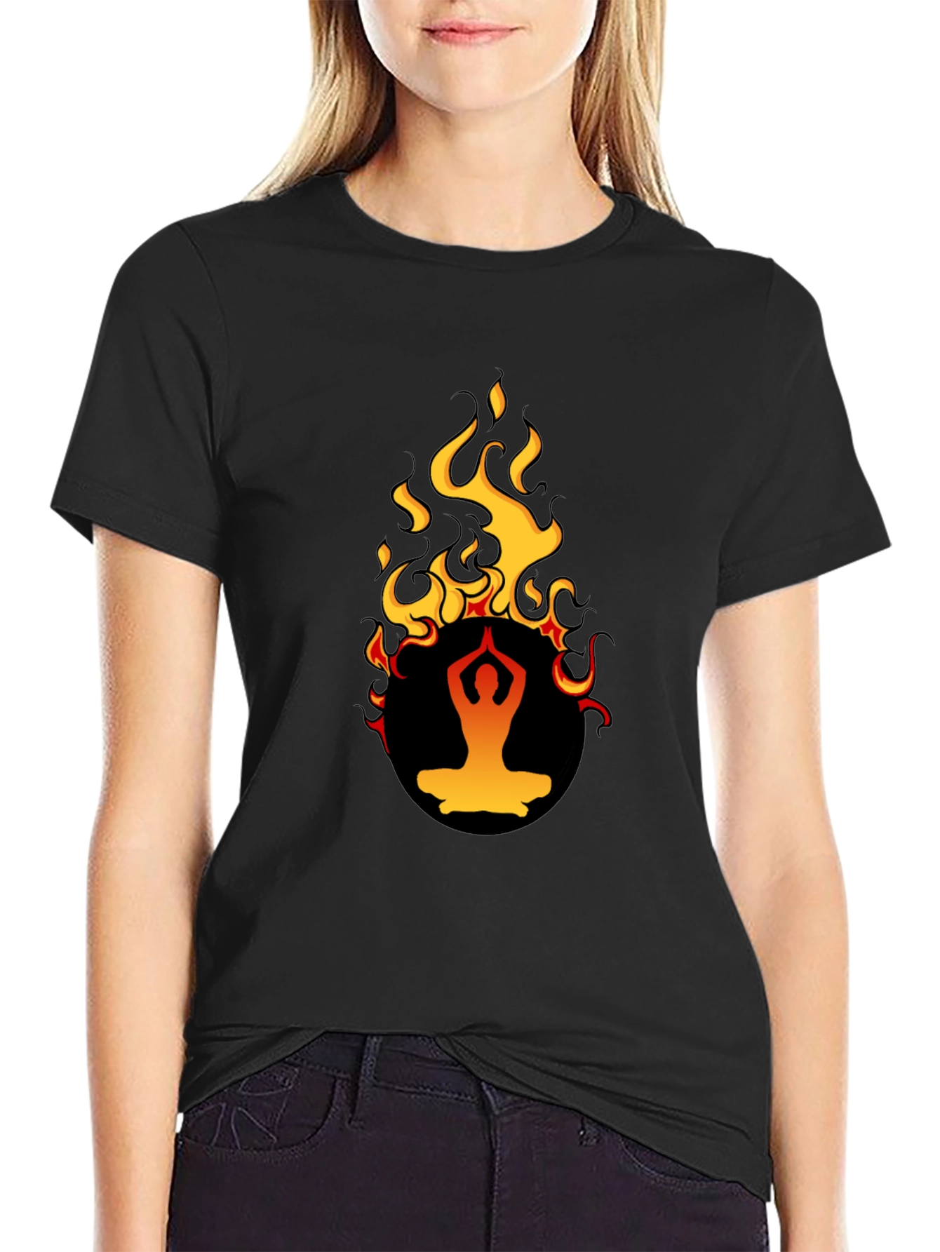 Yoga Flame T-Shirt - Spiritual Design