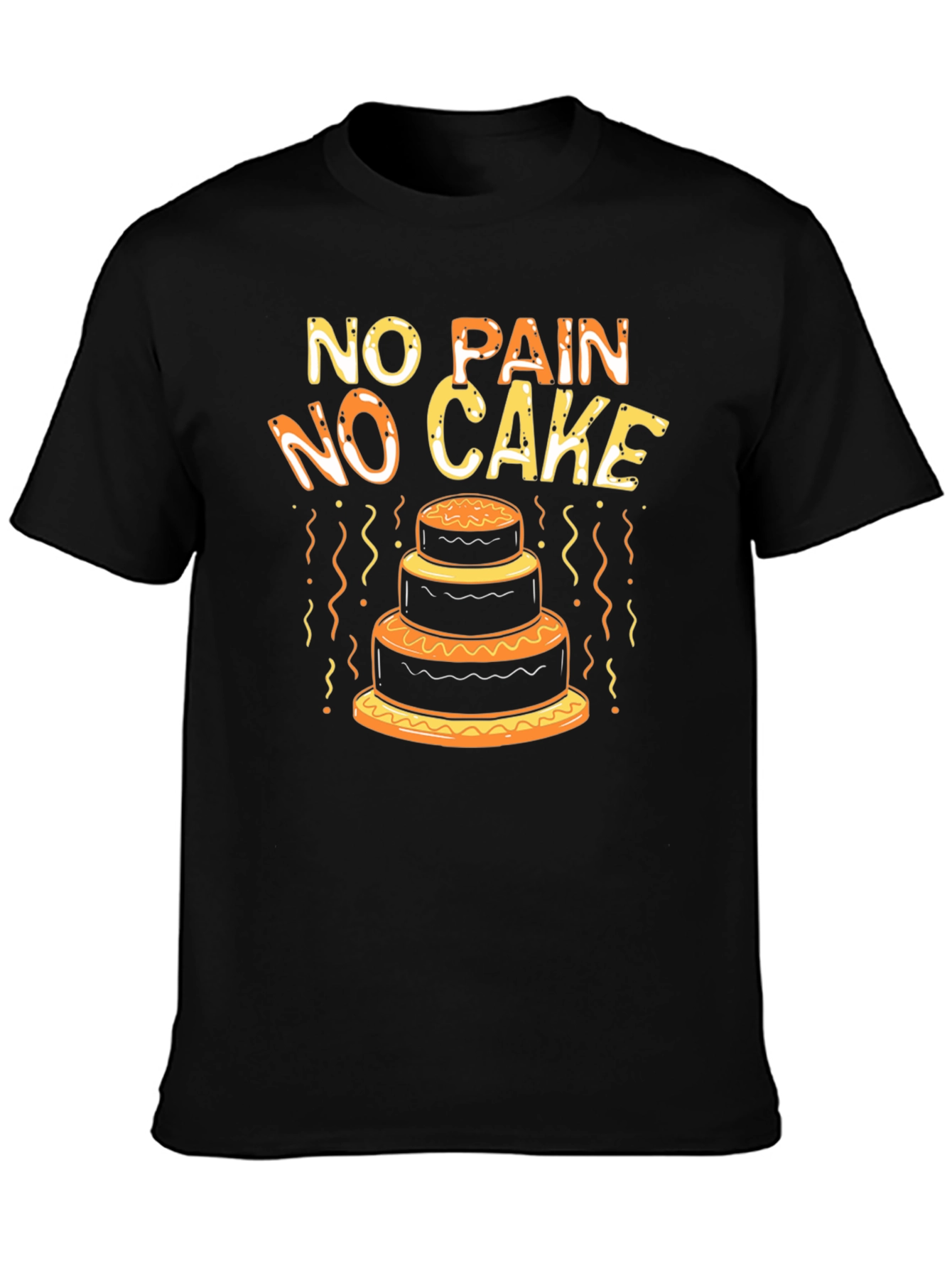 No Pain No Cake Funny T-Shirt