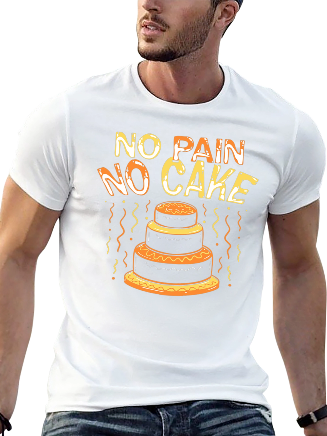 No Pain No Cake Funny T-Shirt