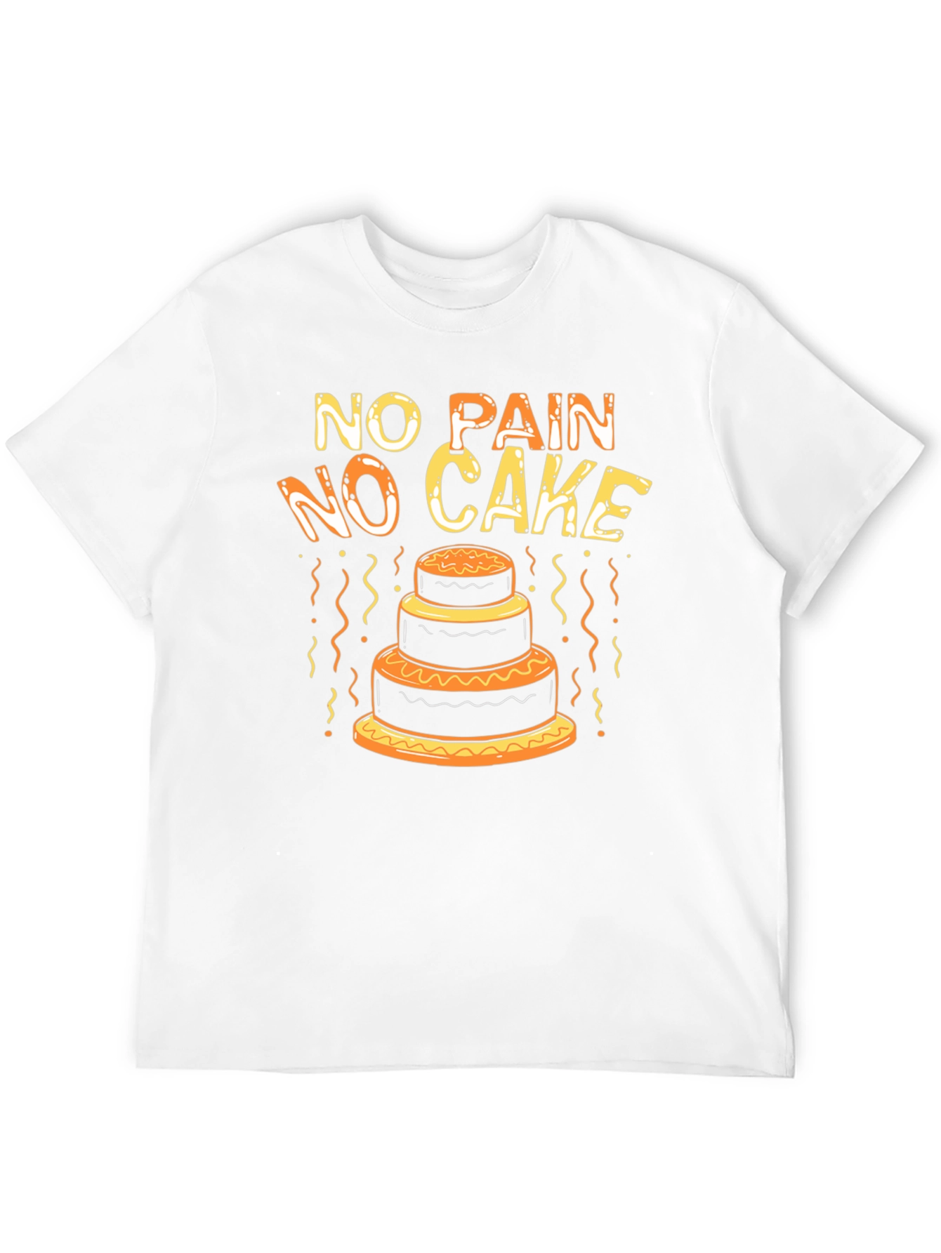 No Pain No Cake Funny T-Shirt