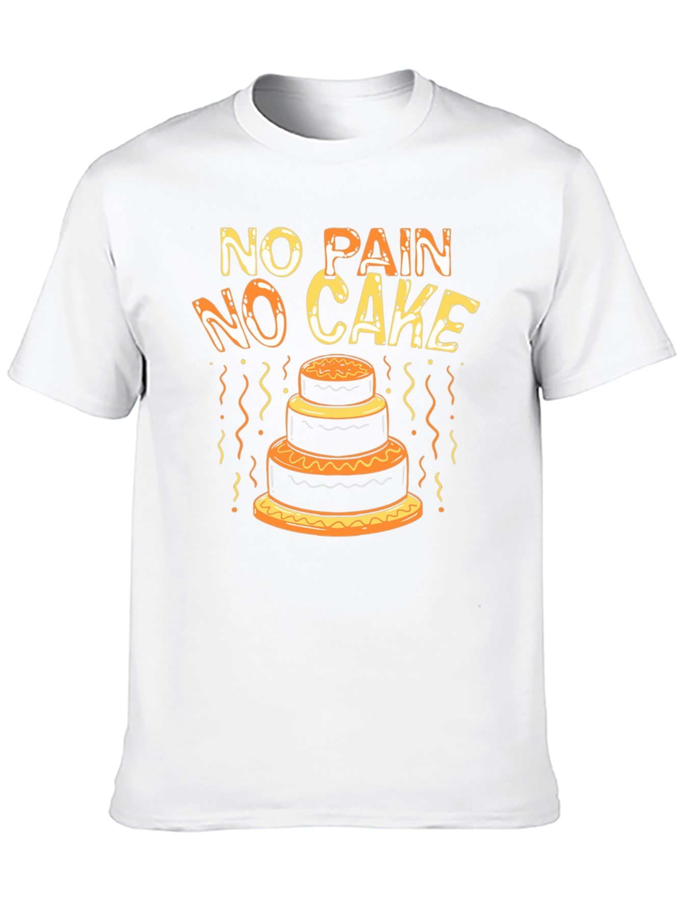 No Pain No Cake Funny T-Shirt