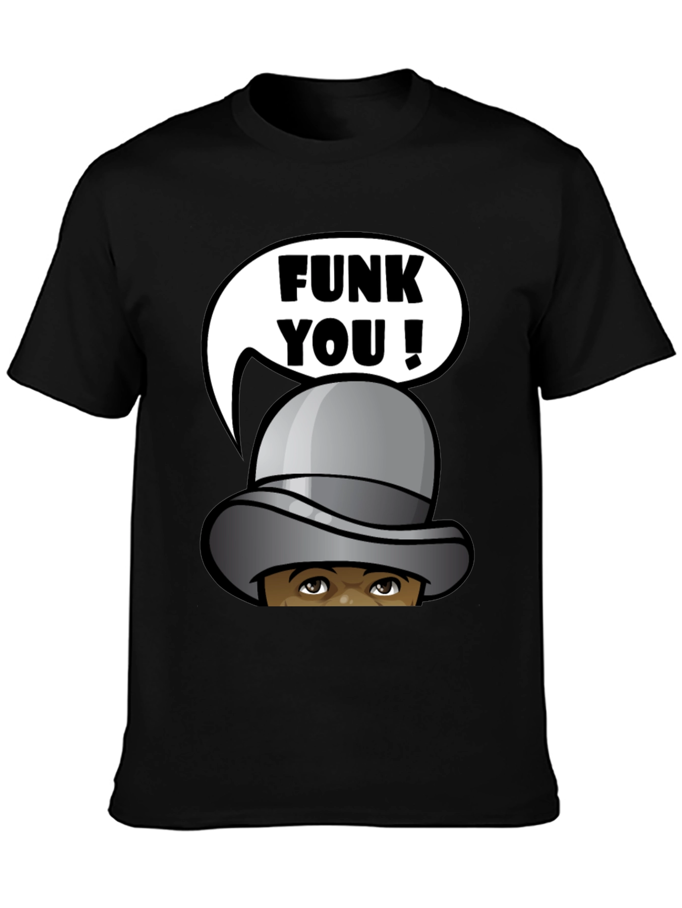 Funky You! Graphic Tee - Mens Black T-Shirt