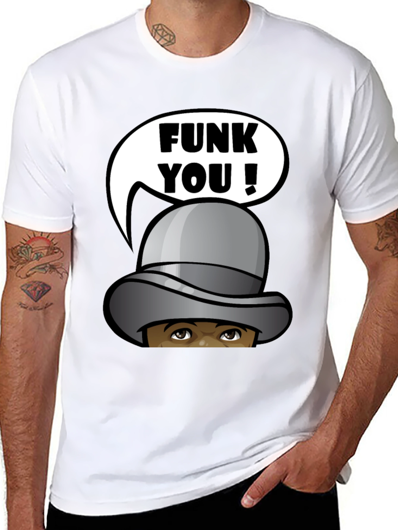 Funky You! Graphic Tee - Mens Black T-Shirt