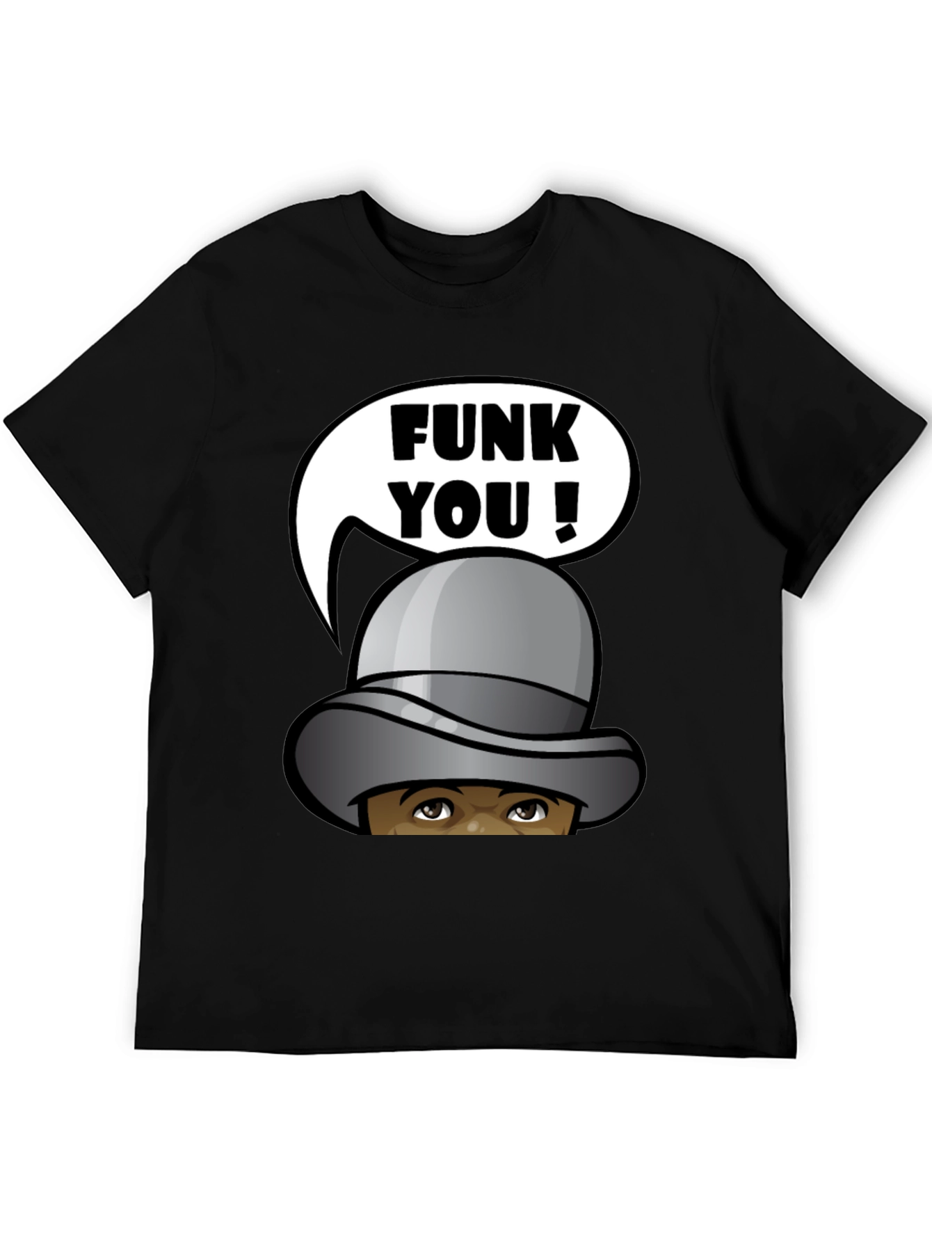 Funky You! Graphic Tee - Mens Black T-Shirt