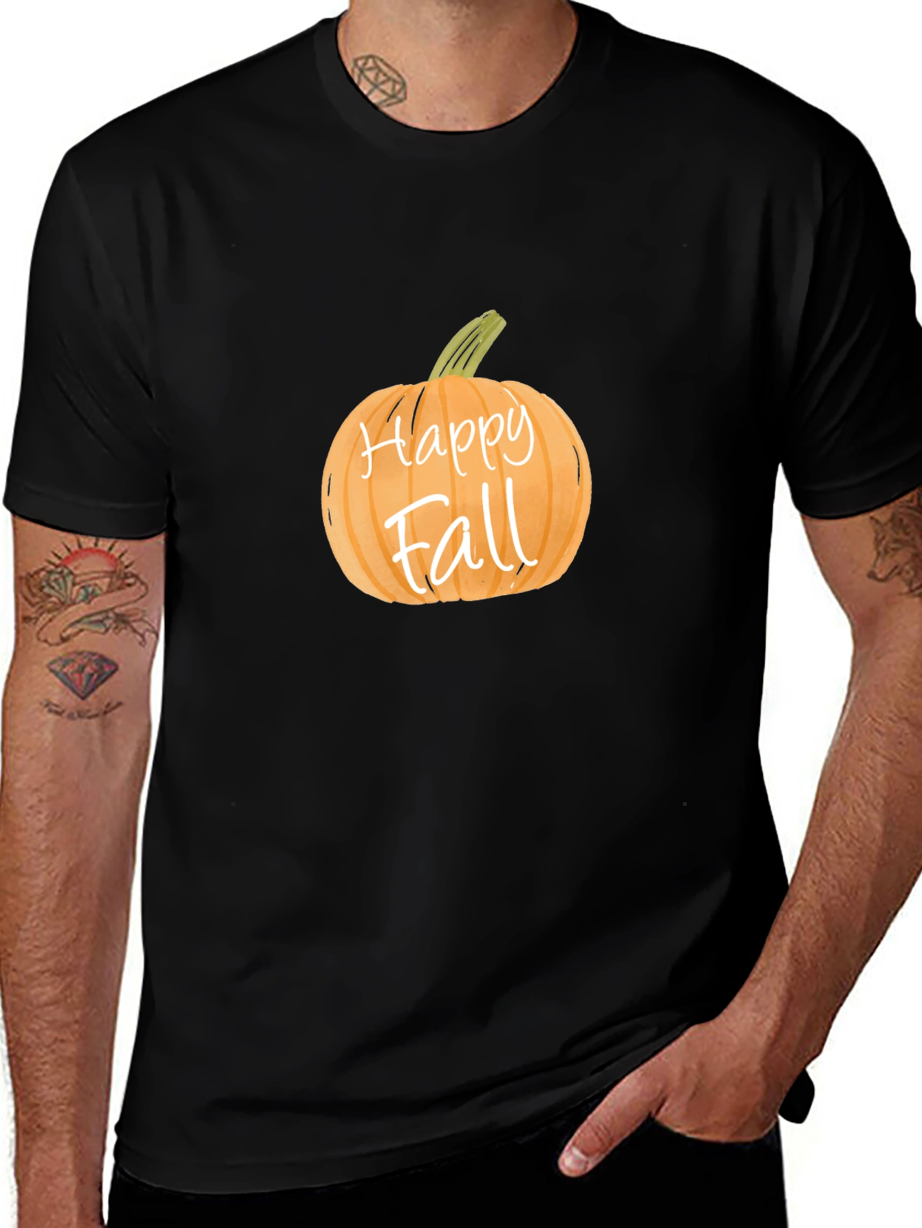 Happy Fall Pumpkin T-Shirt - Autumn Season Tee