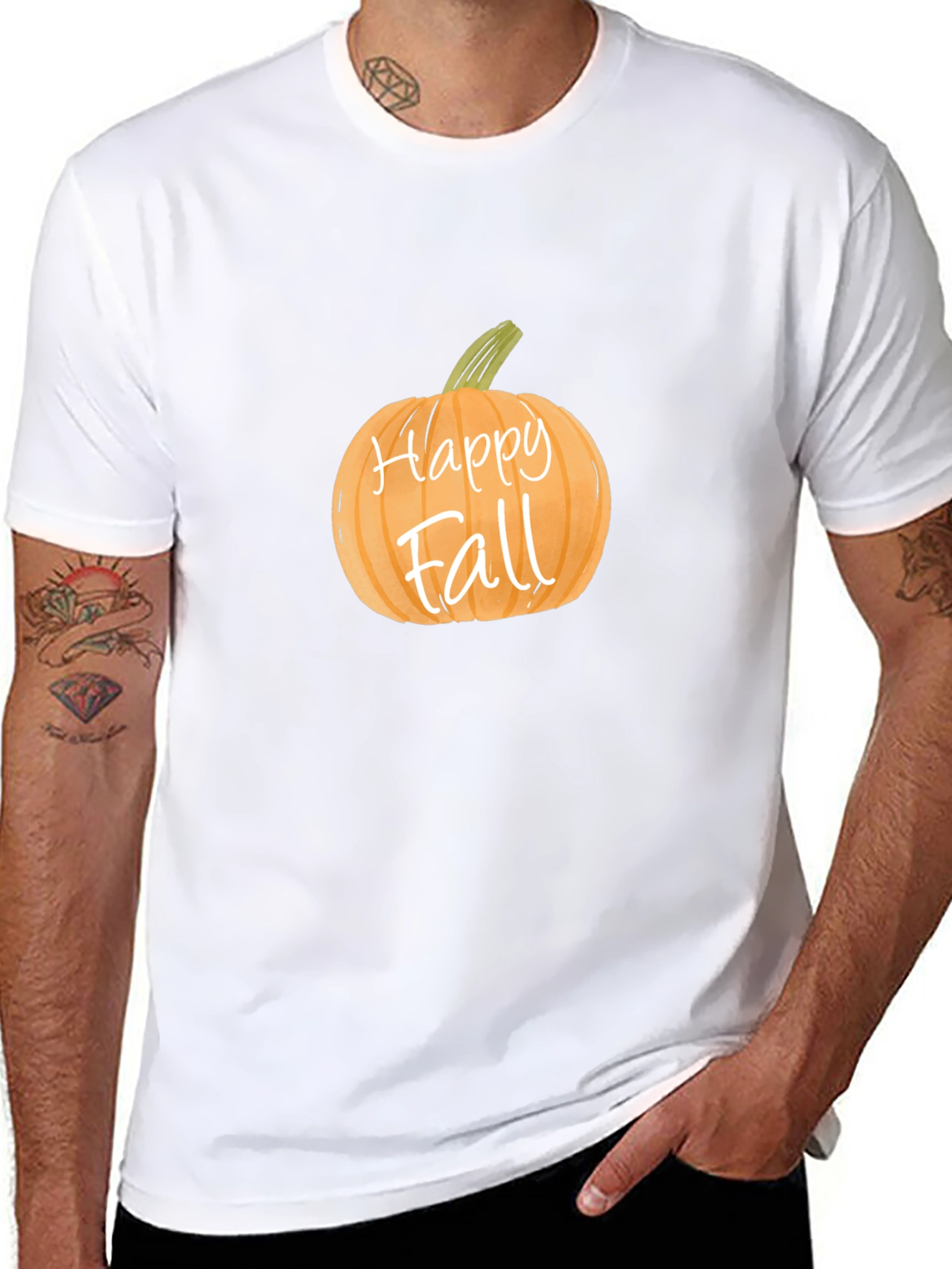 Happy Fall Pumpkin T-Shirt - Autumn Season Tee