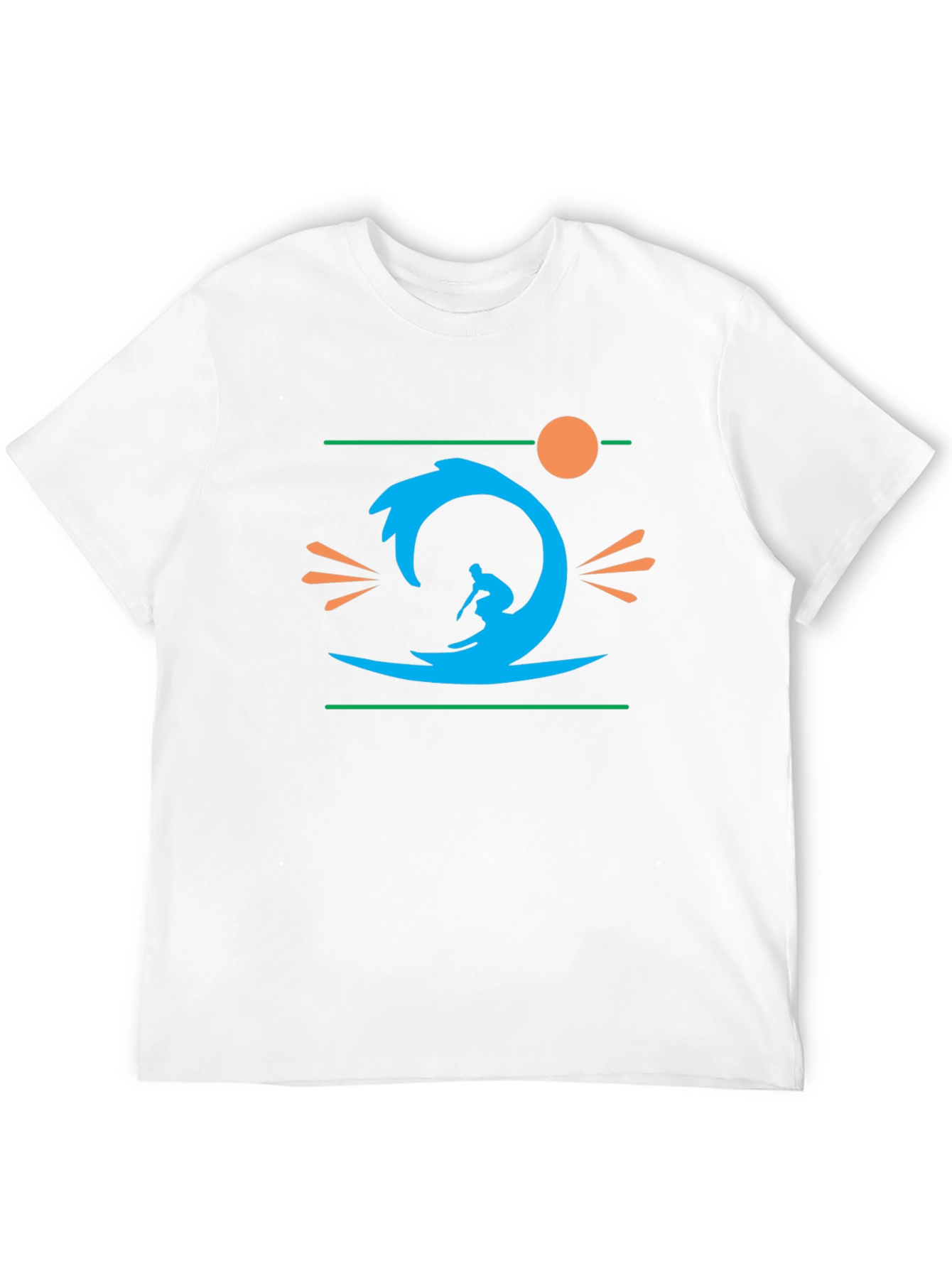 Surfer Graphic Black T-Shirt