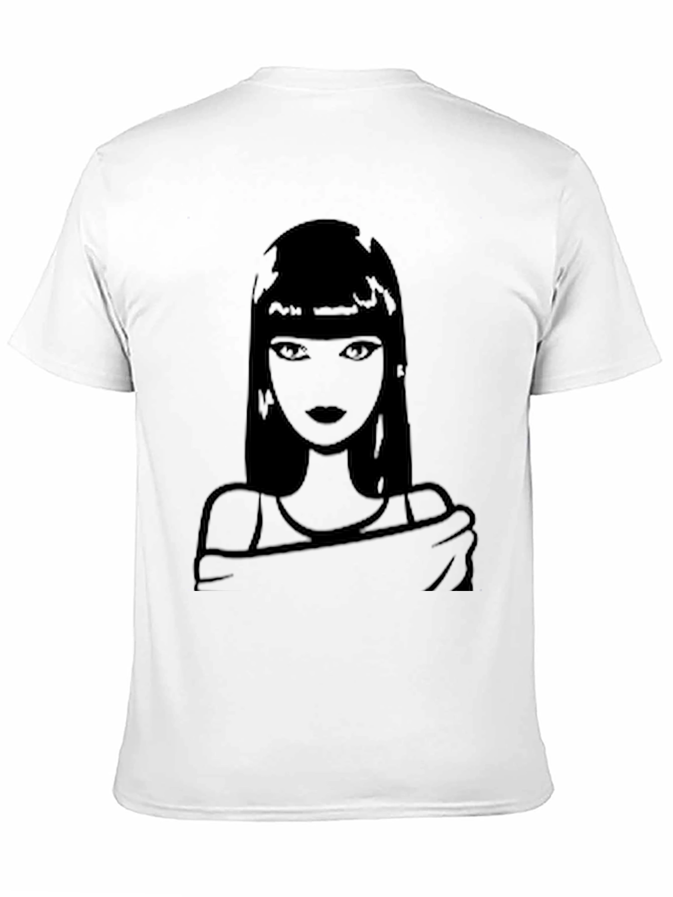 Silhouette Woman Graphic T-Shirt - Black