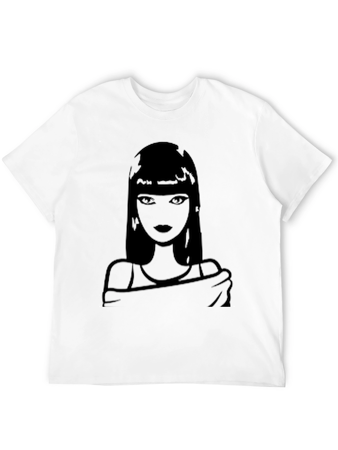 Silhouette Woman Graphic T-Shirt - Black