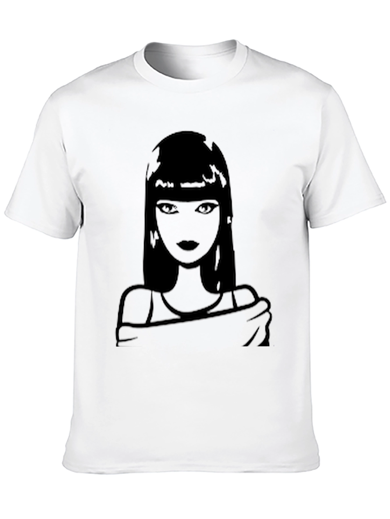 Silhouette Woman Graphic T-Shirt - Black