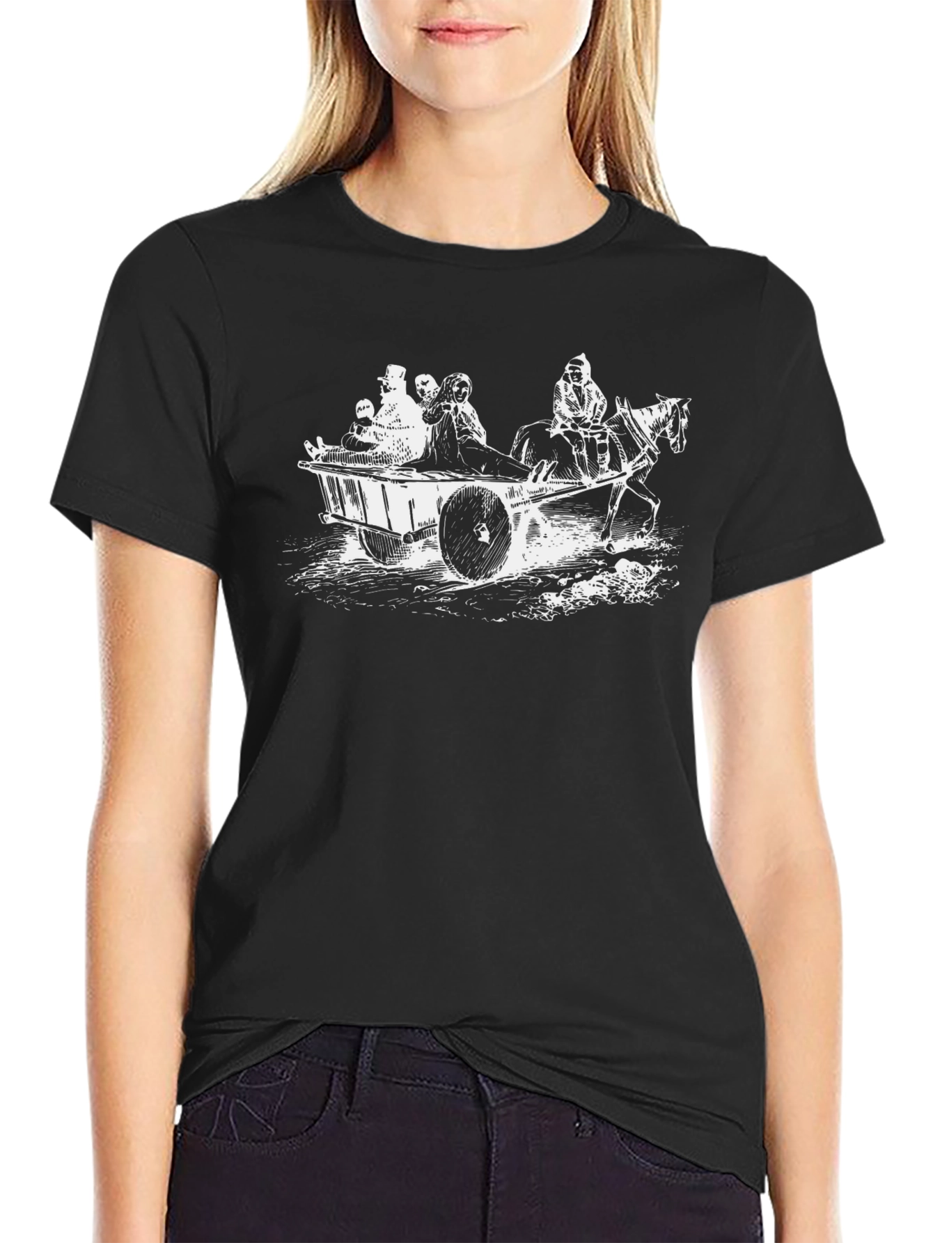 Horse Drawn Cart Graphic Tee