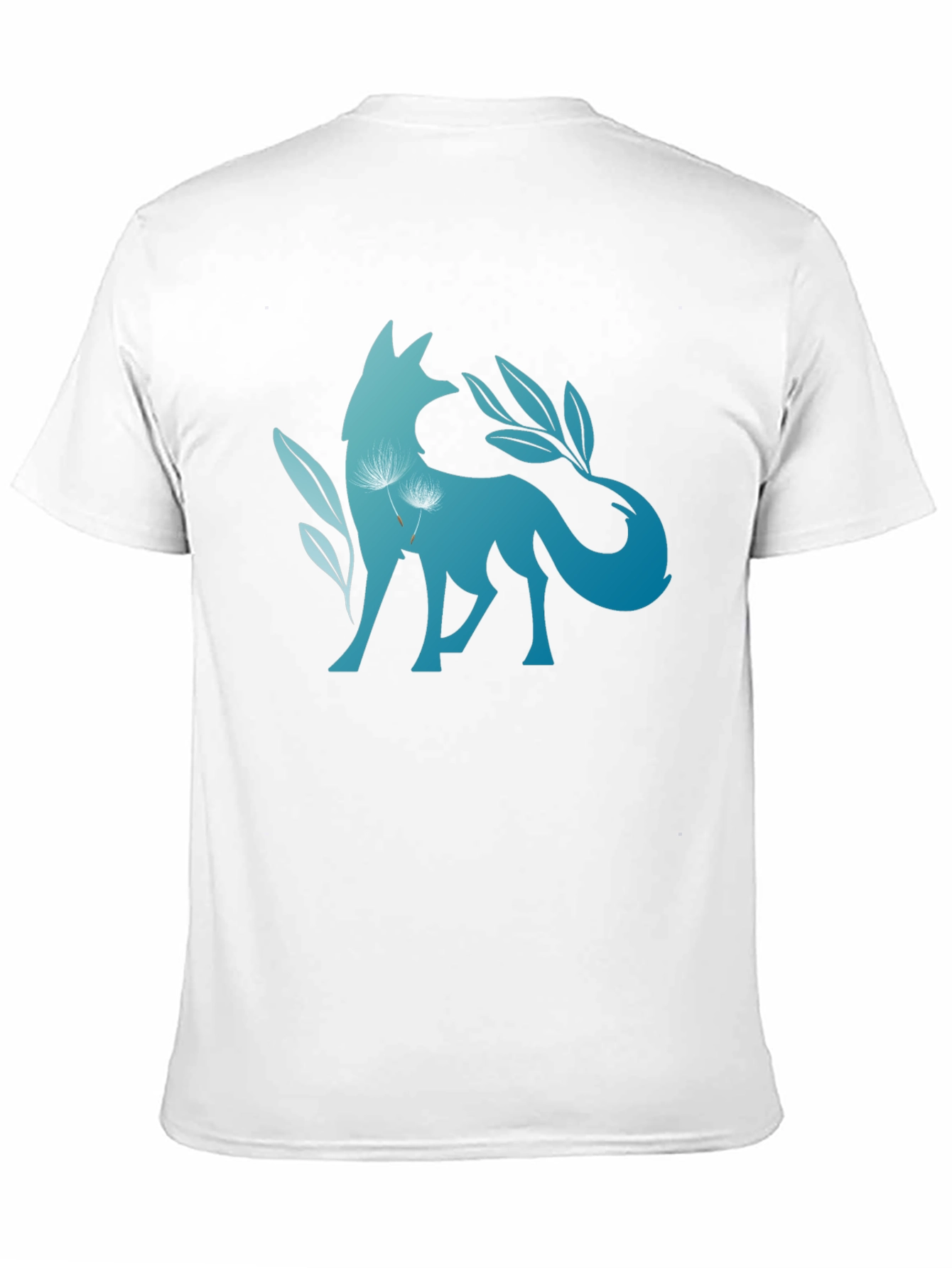 Nature Fox Graphic Tee - Stylish Black T-Shirt