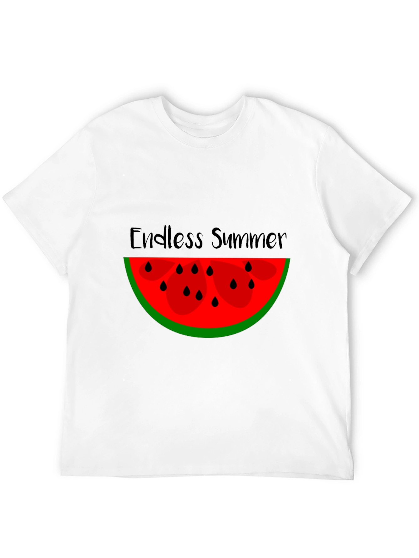 Endless Summer Watermelon Graphic Tee - Black