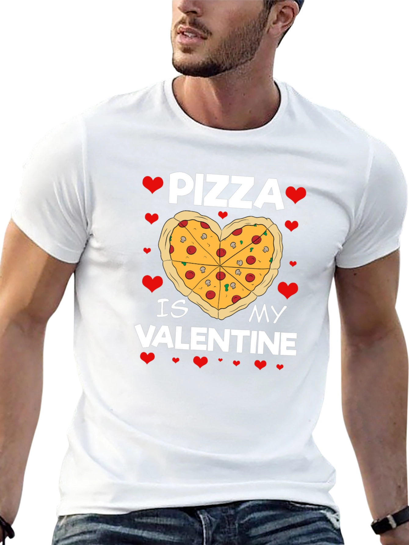 Pizza is My Valentine Graphic Tee