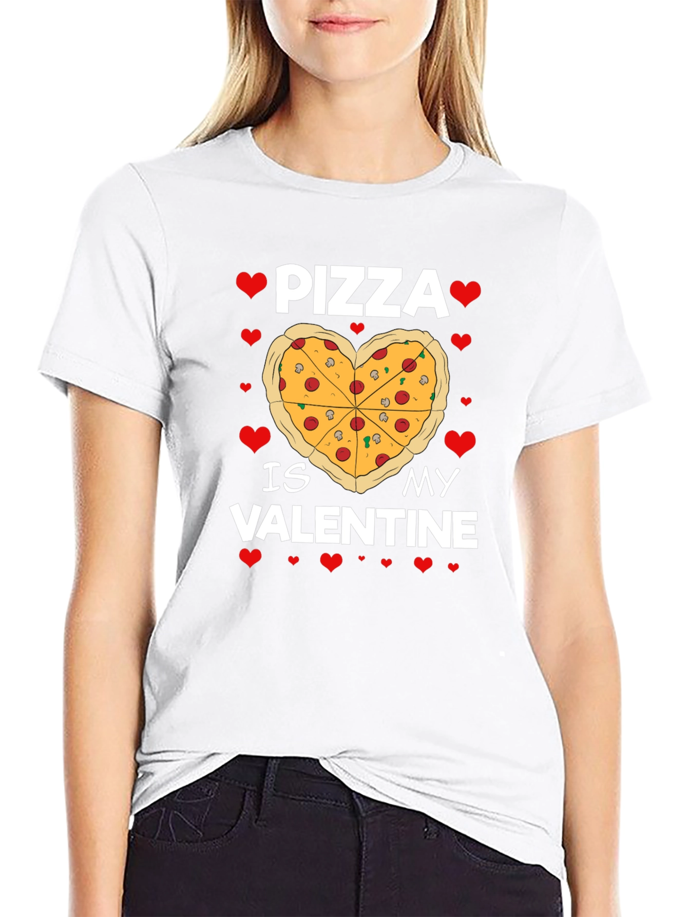 Pizza is My Valentine Graphic Tee