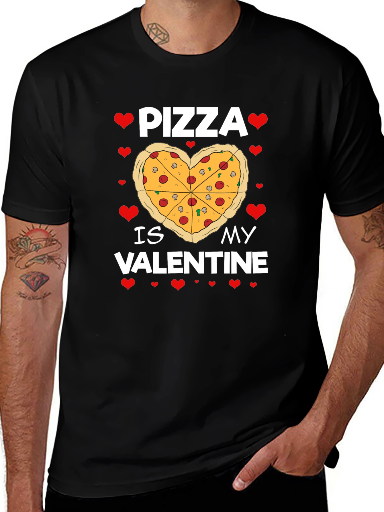 Pizza is My Valentine Graphic Tee
