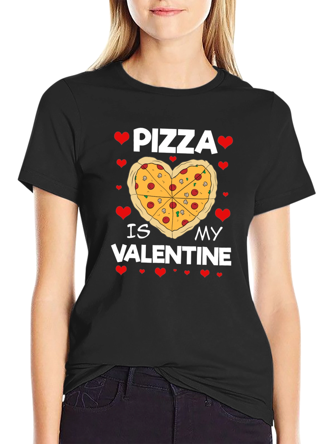 Pizza is My Valentine Graphic Tee