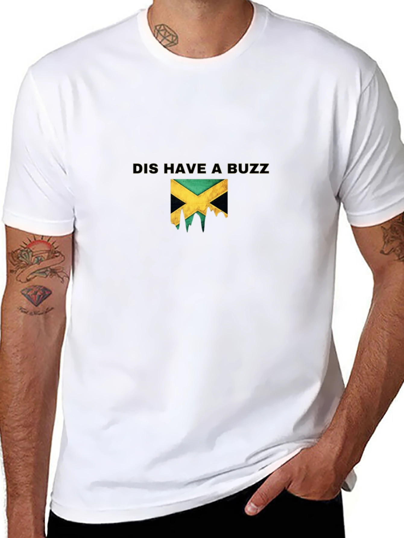 Jamaica Buzz Graphic Black T-Shirt